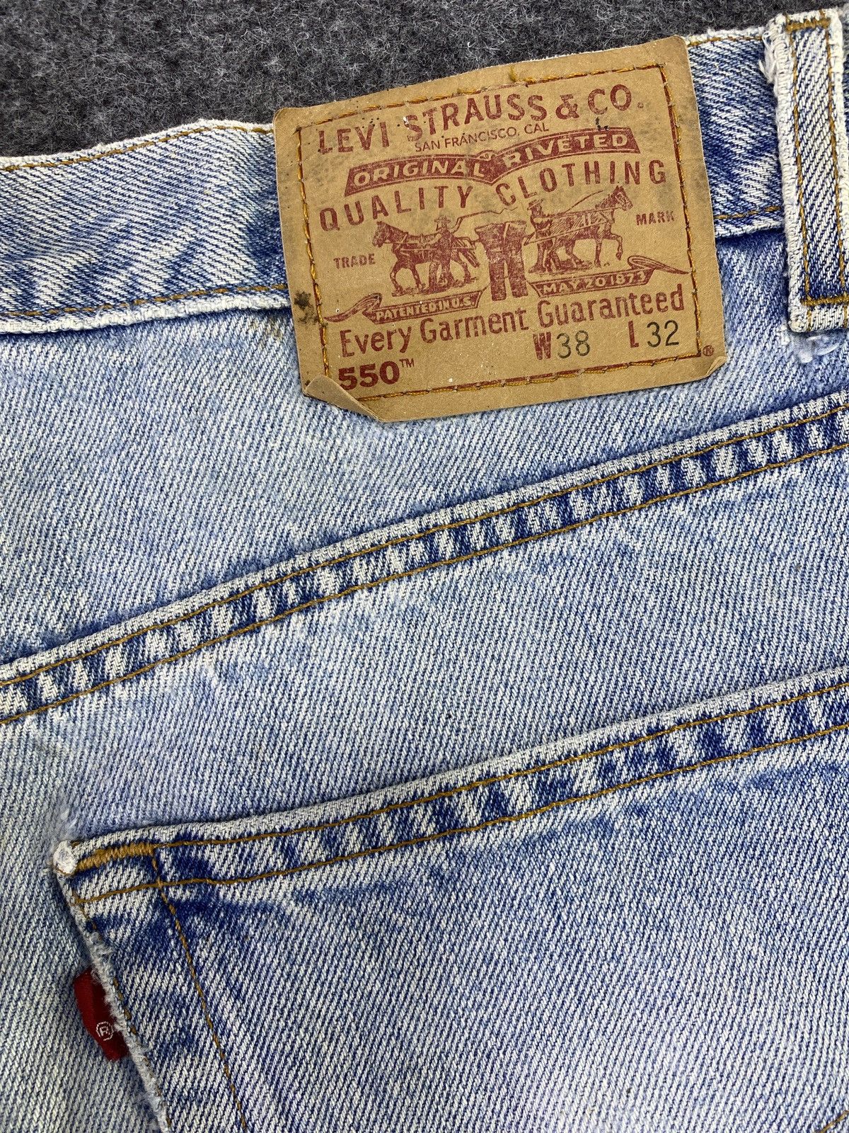 Levi's Vintage Levis 550 Distressed Jeans - J788 Size US 38 / EU 54 - 9 Thumbnail