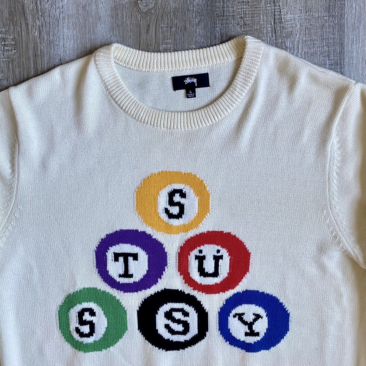 STUSSY billiard sweater sサイズ - メンズファッション