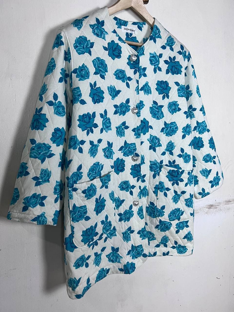 Yves Saint Laurent Vintage YvesSaintLaurent Floral Rose quilted coat Size M / US 6-8 / IT 42-44 - 5 Thumbnail