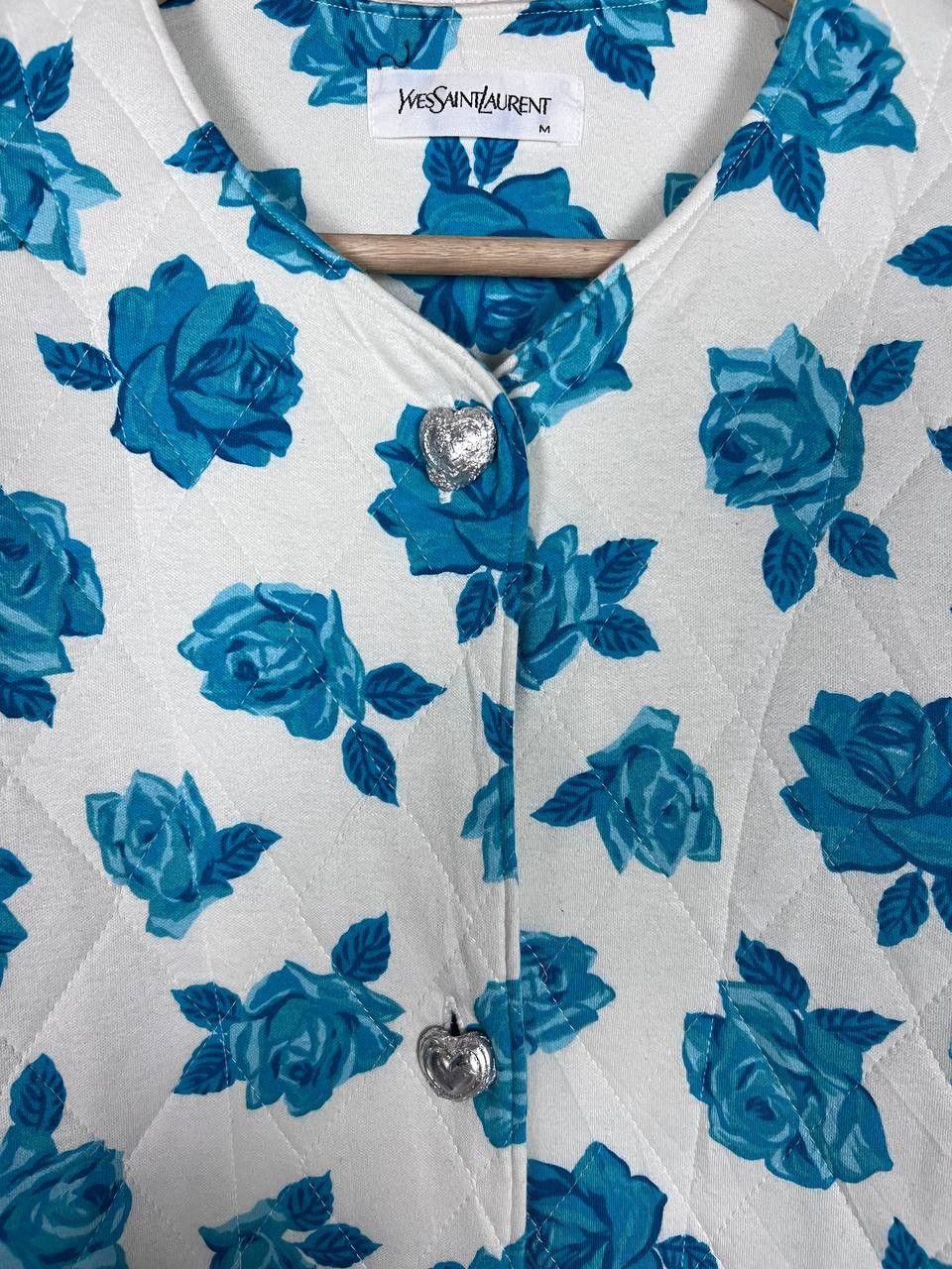 Yves Saint Laurent Vintage YvesSaintLaurent Floral Rose quilted coat Size M / US 6-8 / IT 42-44 - 8 Thumbnail