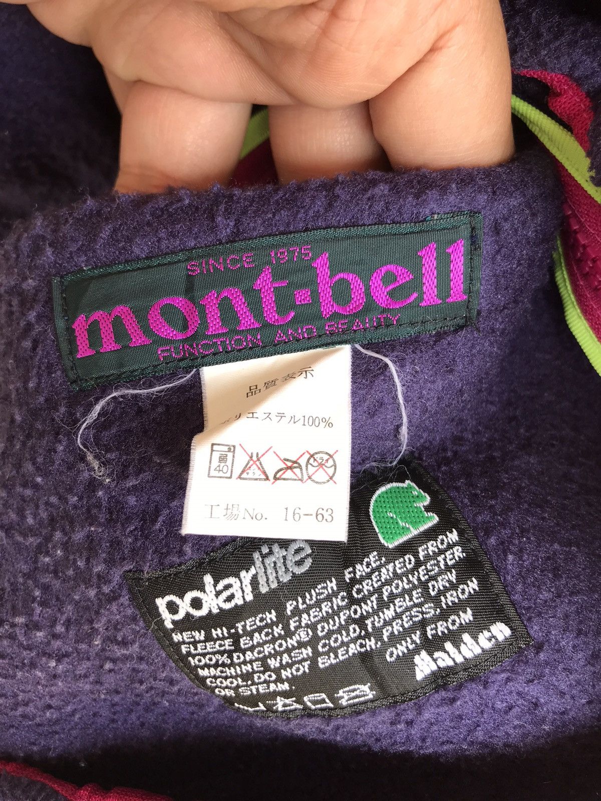 Montbell Vintage Gorpcore Montbell Fleece Jacket Size US S / EU 44-46 / 1 - 5 Thumbnail