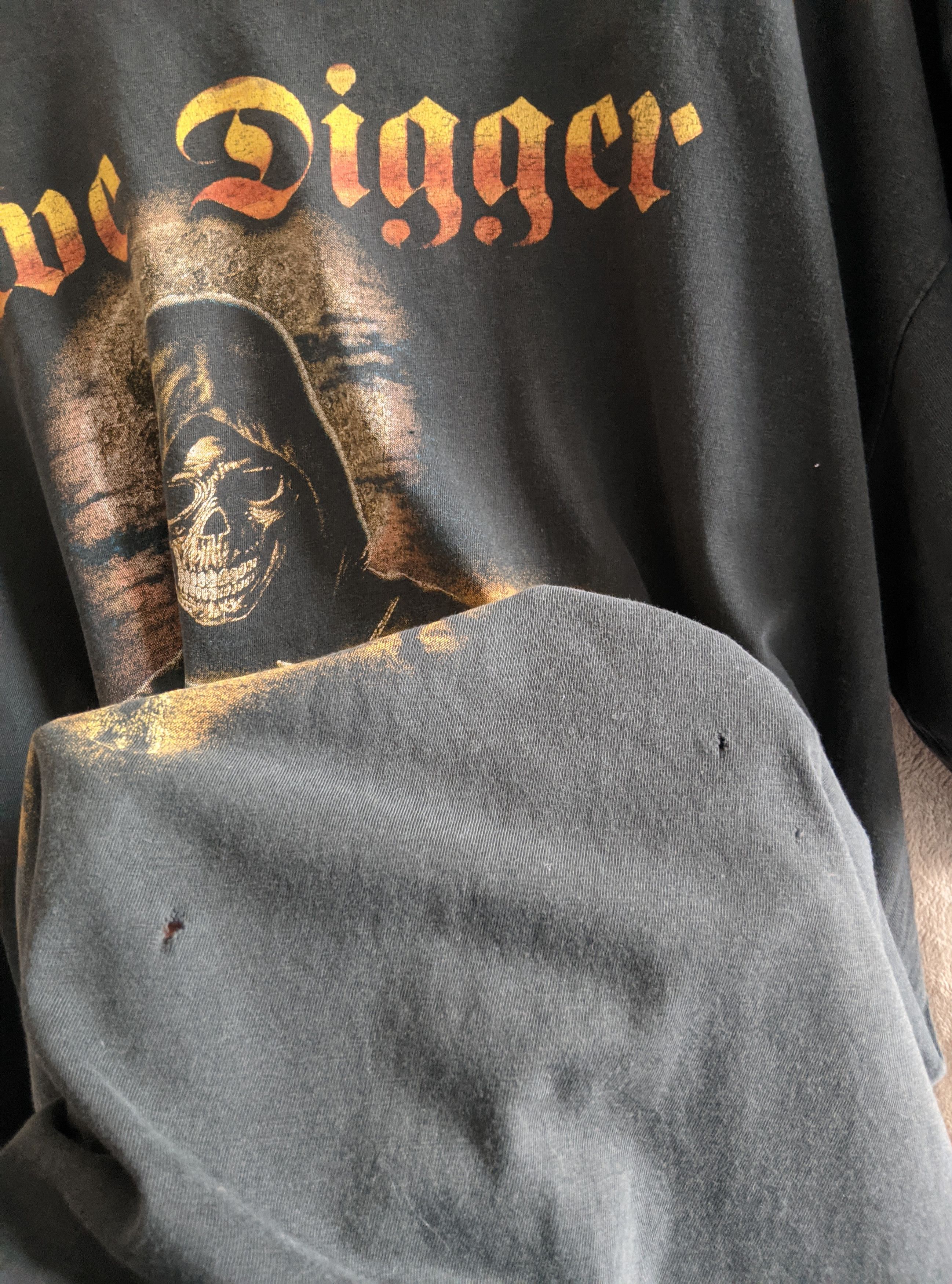 Band Tees × Vintage vintage 1998 grave digger knigths of the cross t shirt Size US XL / EU 56 / 4 - 5 Thumbnail