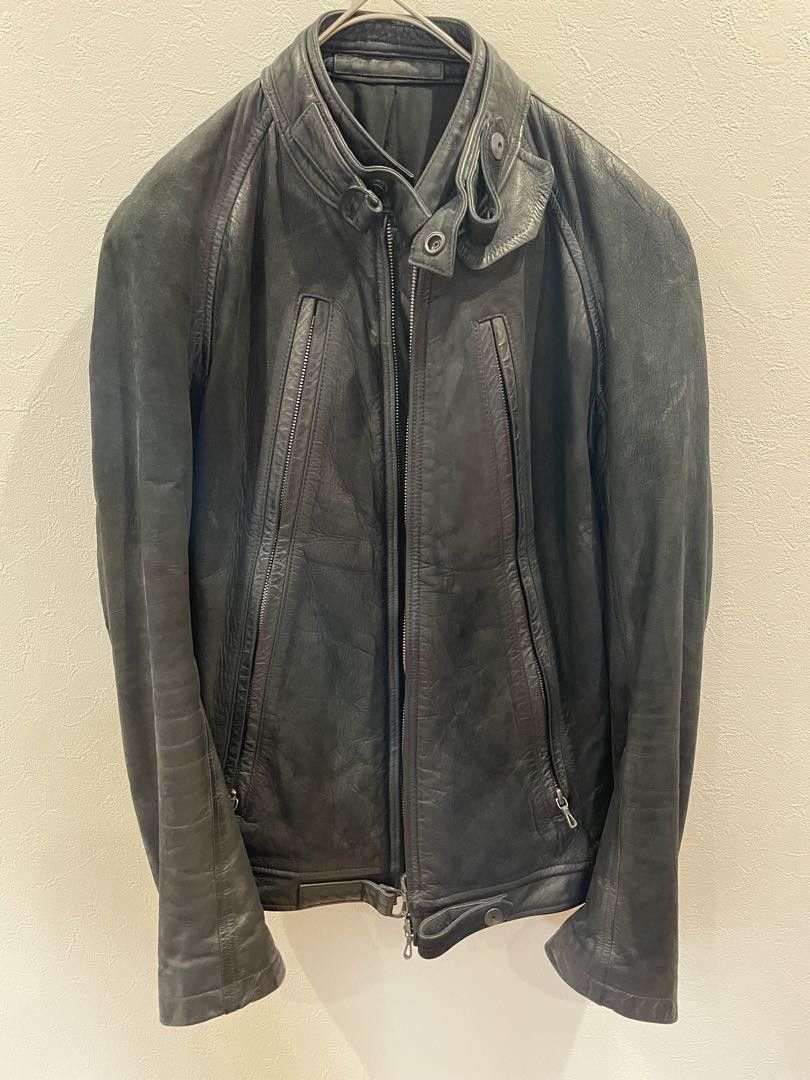 Julius Goth_ik; era Julius x Gordini Waxed Leather Moto Rider