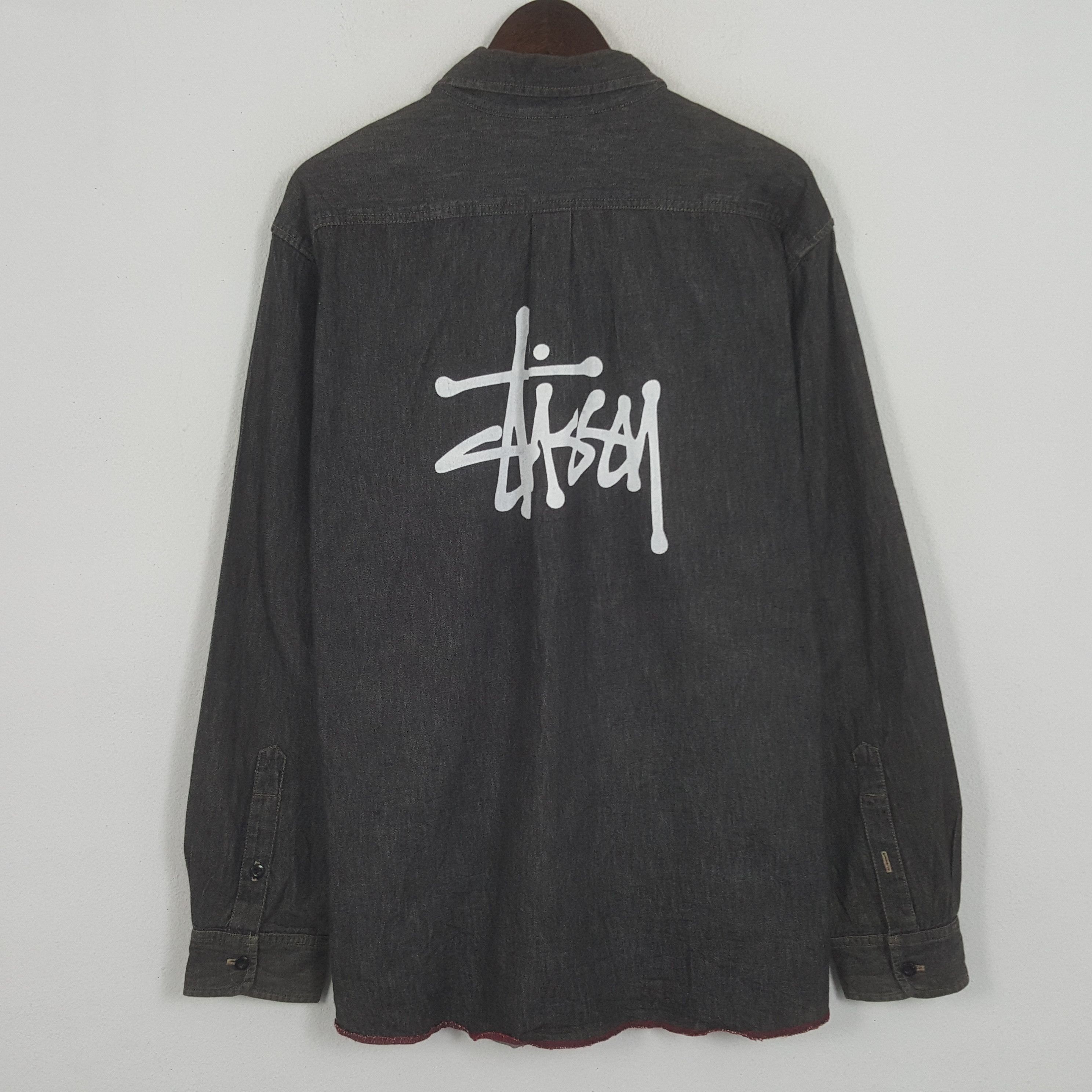 Vintage Stussy Custom Art Button Up Shirt