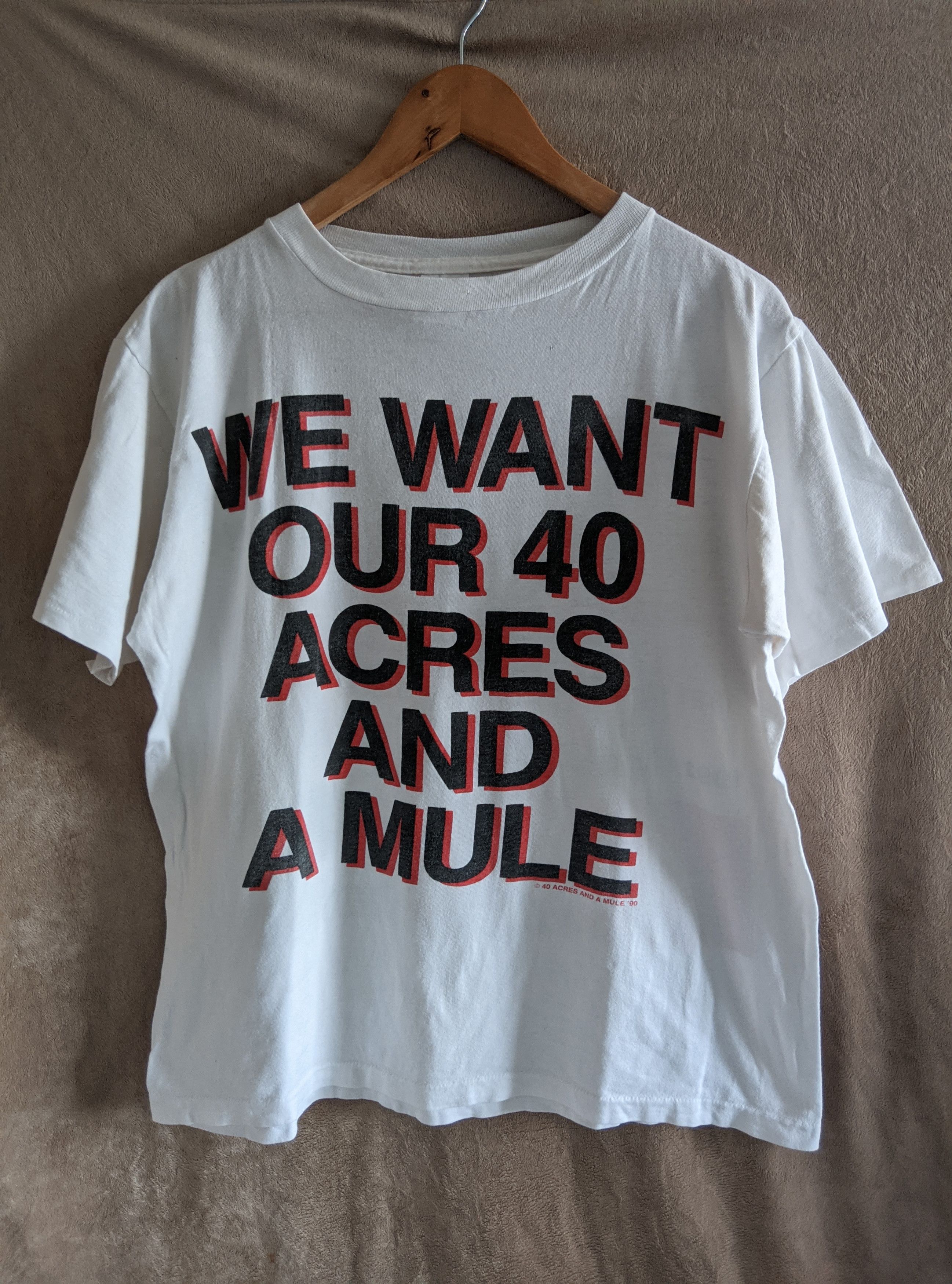 Vintage early 90s 40acress in a mule spike lee movies tee | Grailed