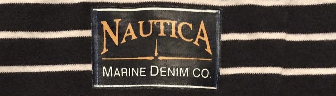 Nautica × Vintage Vintage Kurt Cobain Style Nautica Marine Denim Striped Shirt Size US L / EU 52-54 / 3 - 3 Thumbnail