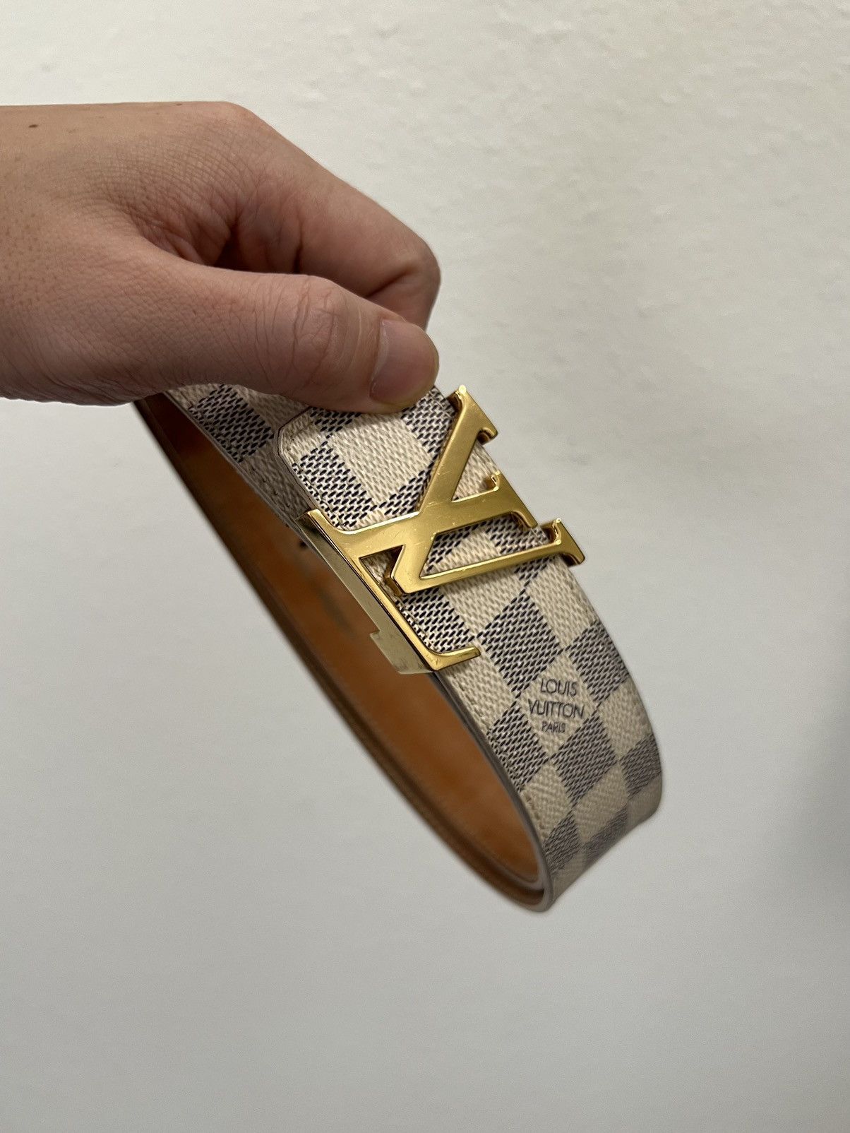 Louis Vuitton Louis Vuitton Damier Azur Initial Belt Size 36 - 1 Thumbnail