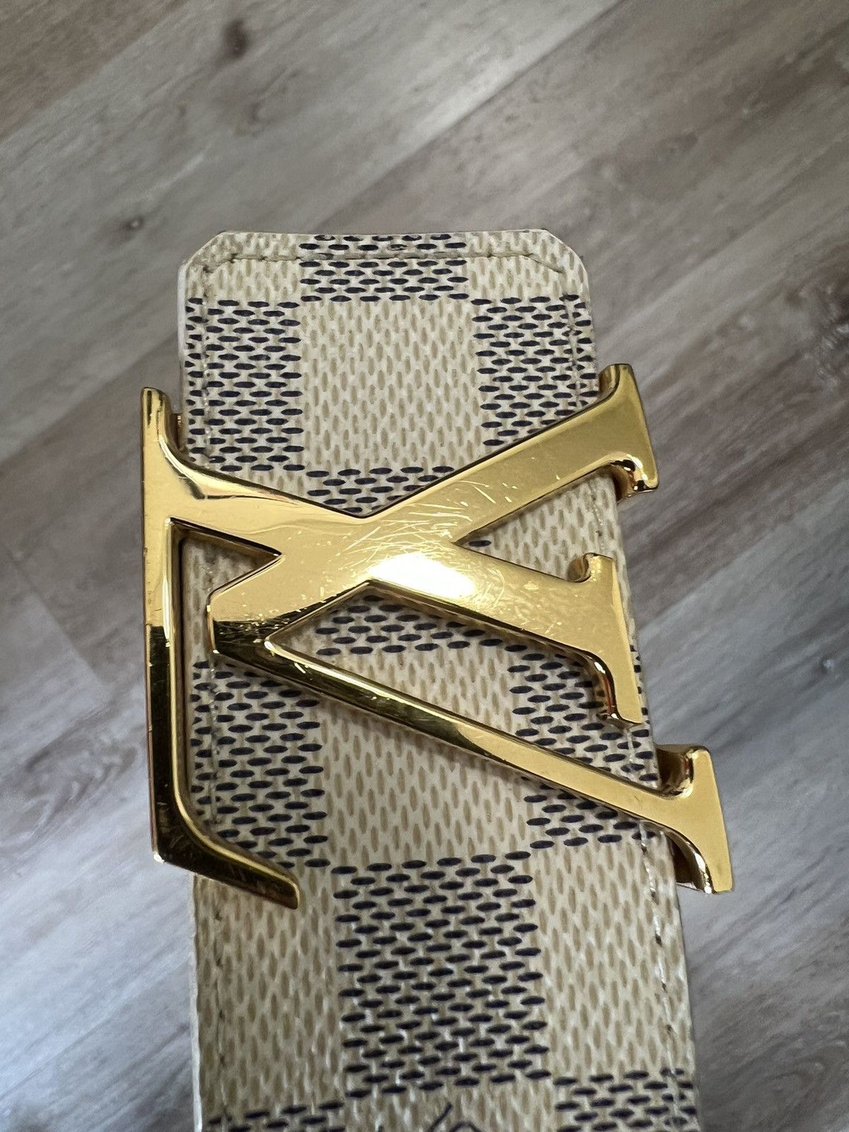 Louis Vuitton Louis Vuitton Damier Azur Initial Belt Size 36 - 2 Thumbnail