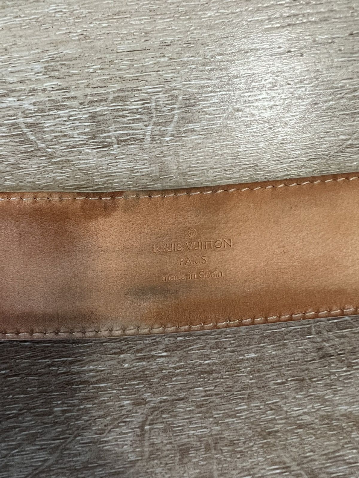 Louis Vuitton Louis Vuitton Damier Azur Initial Belt Size 36 - 5 Thumbnail