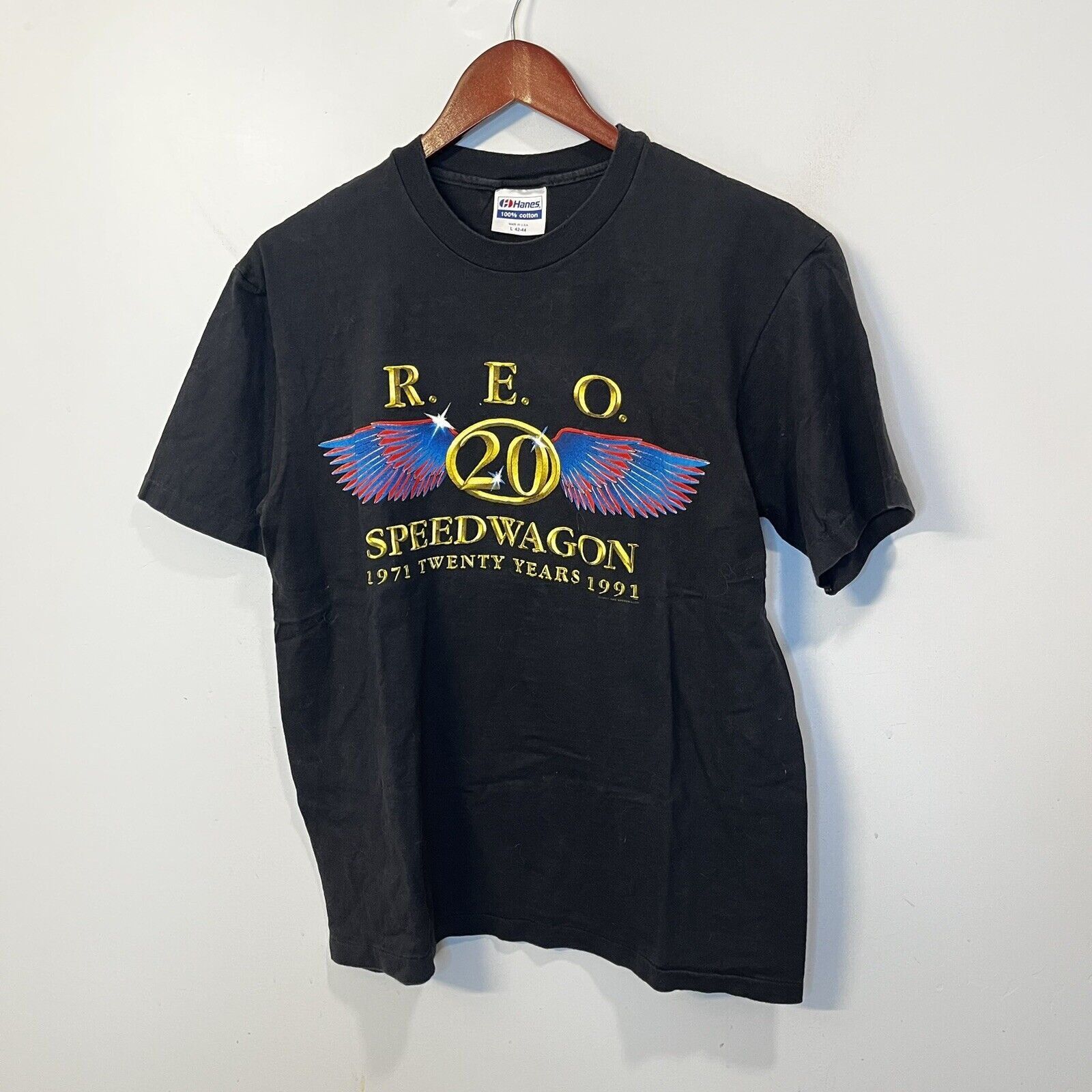 Vintage Vintage REO Speedwagon 20 Years T Shirt 1971-1991 | Grailed