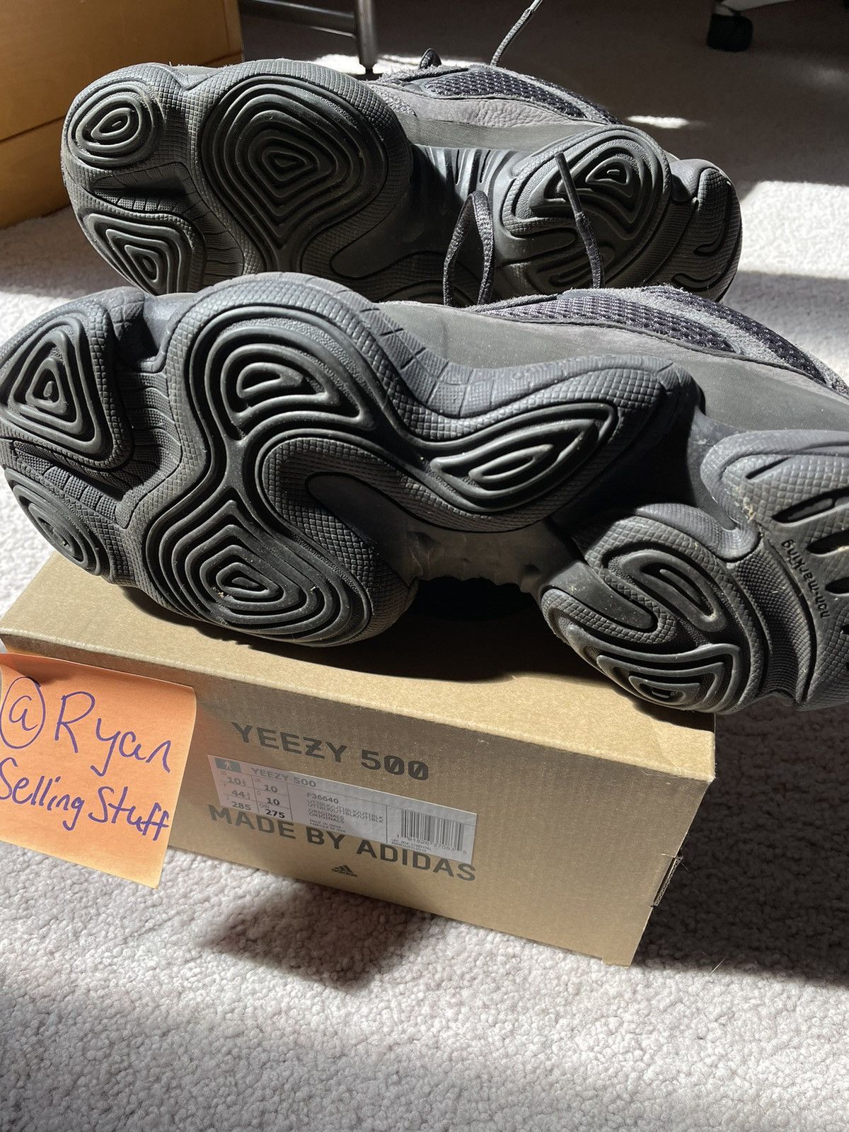 Adidas × Kanye West Yeezy 500 Utility Black Size US 10.5 / EU 43-44 - 7 Thumbnail