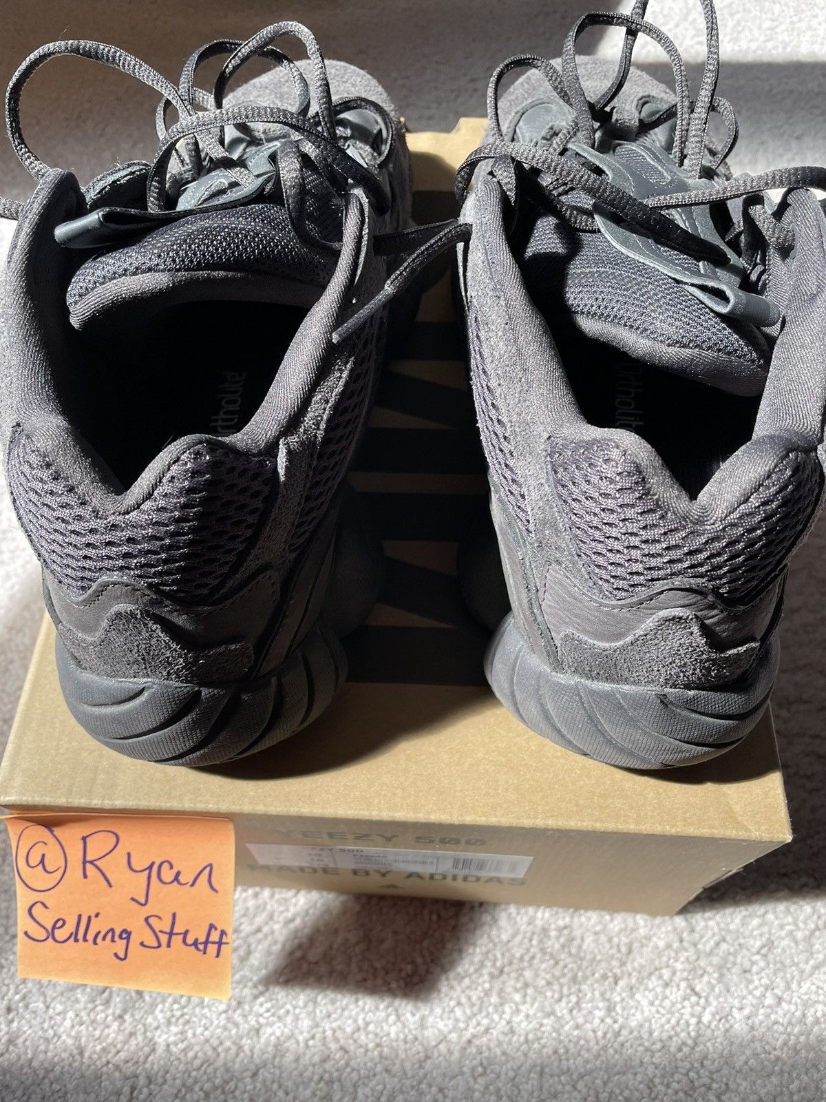 Adidas × Kanye West Yeezy 500 Utility Black Size US 10.5 / EU 43-44 - 2 Thumbnail