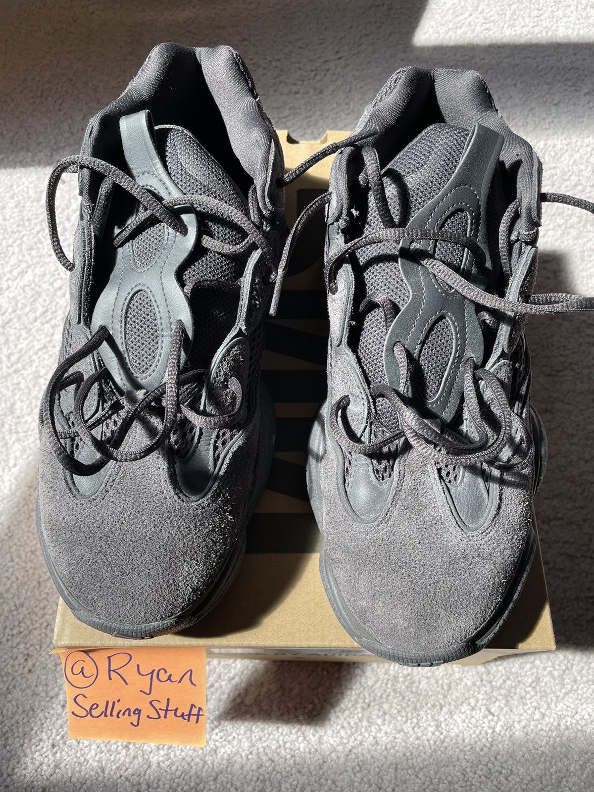 Adidas × Kanye West Yeezy 500 Utility Black Size US 10.5 / EU 43-44 - 3 Thumbnail
