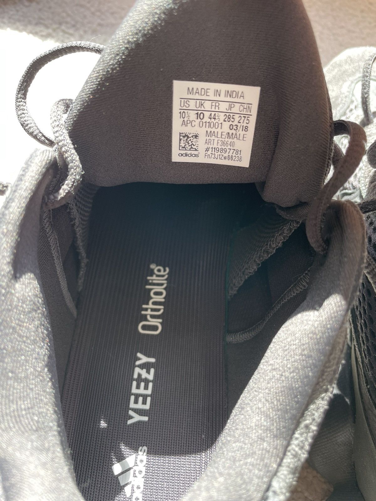 Adidas × Kanye West Yeezy 500 Utility Black Size US 10.5 / EU 43-44 - 9 Thumbnail