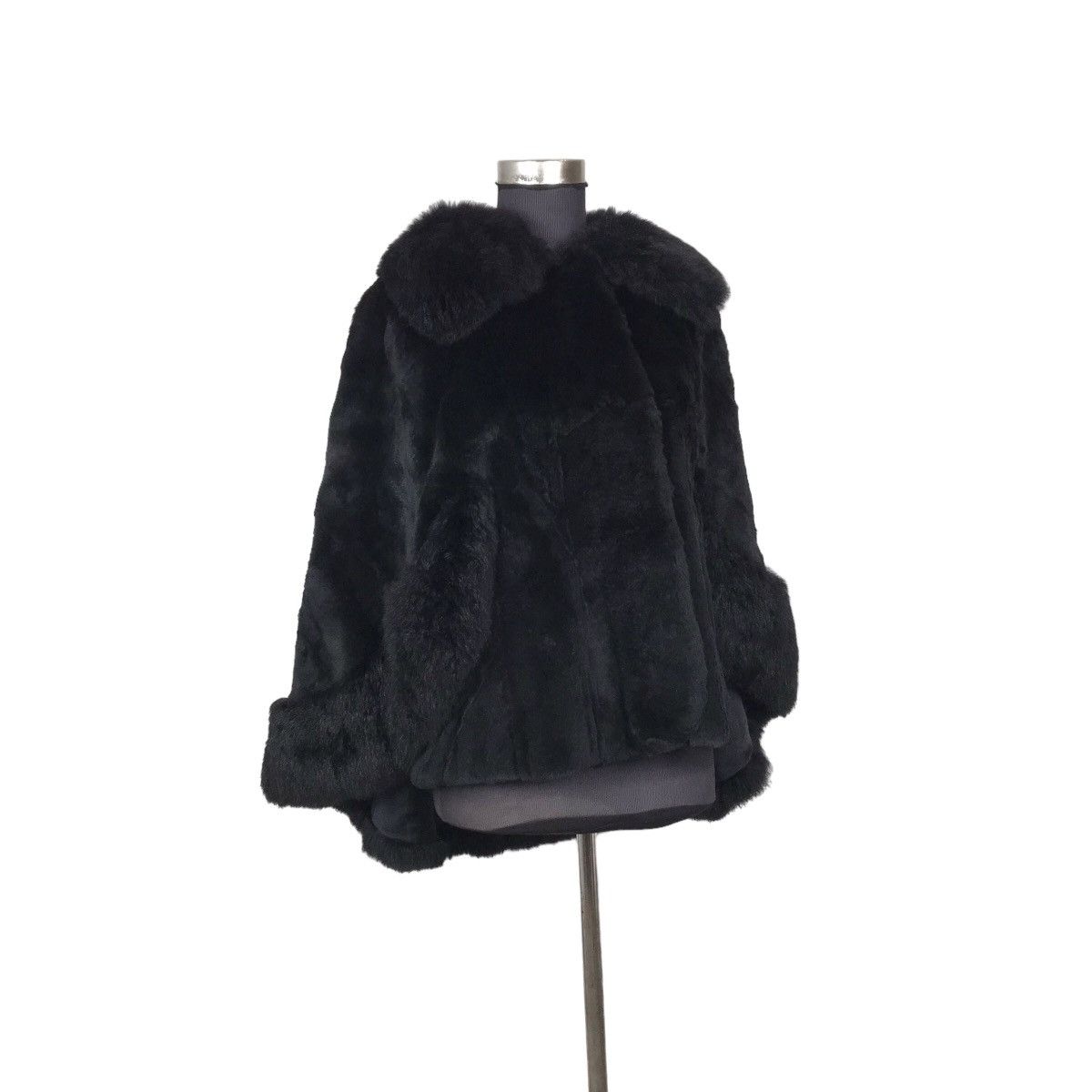 Vintage Glamorous Comfy Fur Poncho Jacket