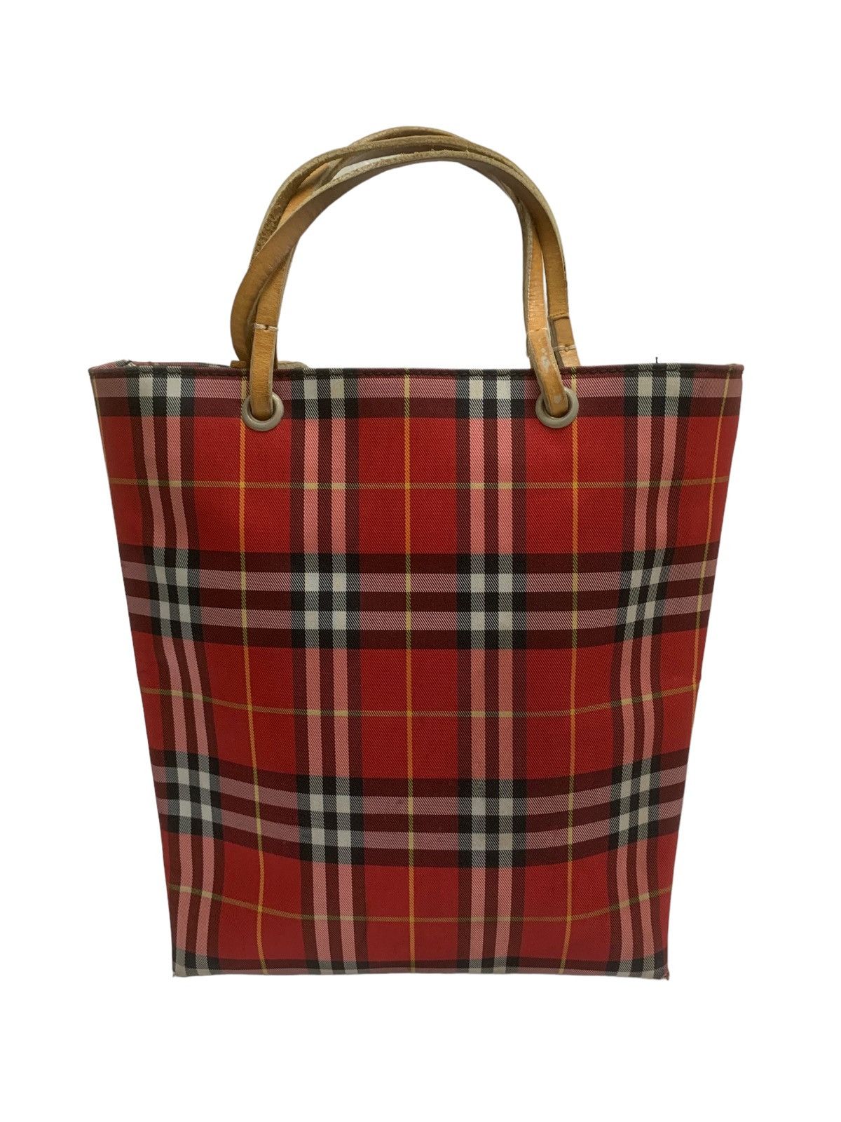 London Mini Tote Bag in Red, Men's