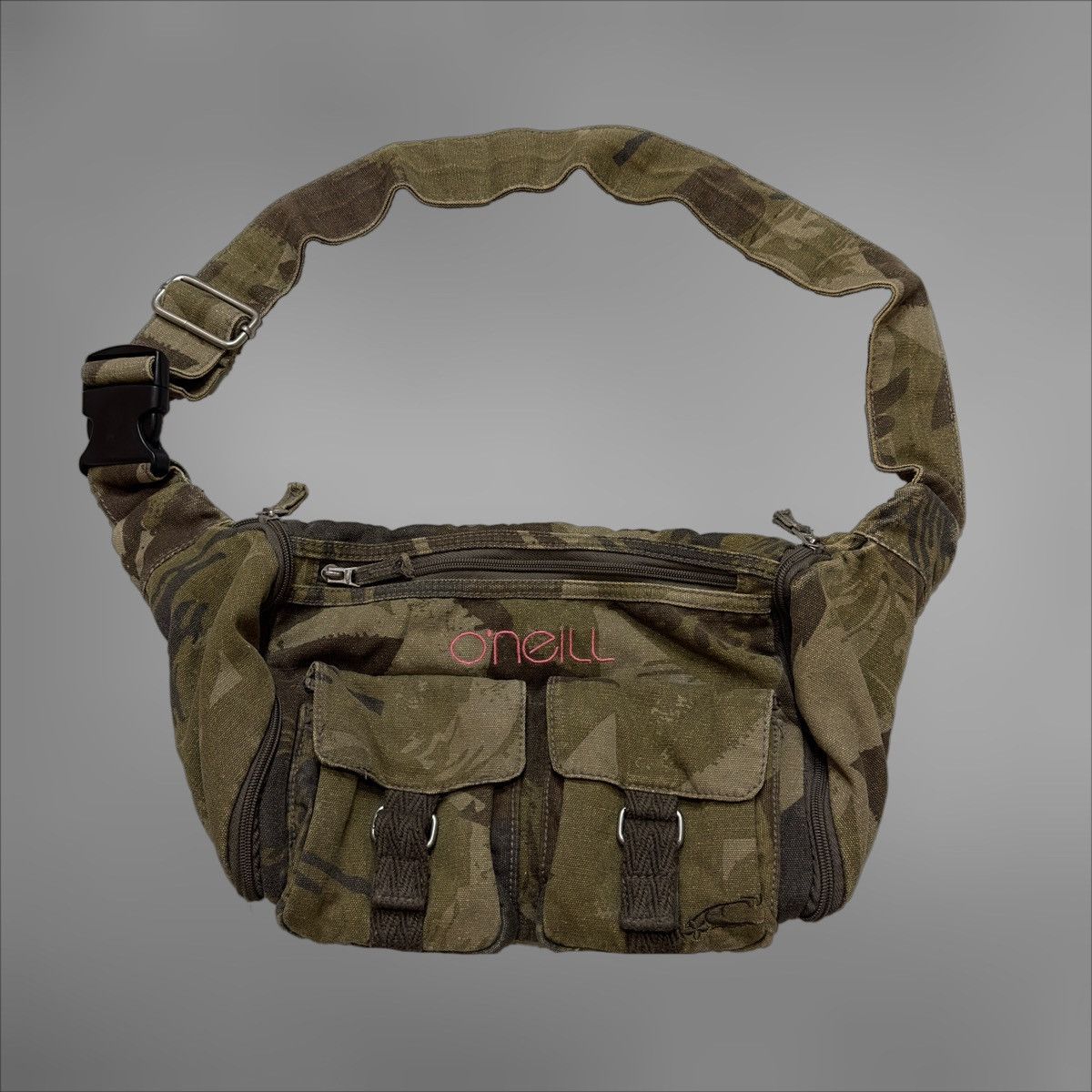 Japanese Brand O’Neil Vintage Beige cargo Crossbody Bag Size ONE SIZE - 1 Thumbnail