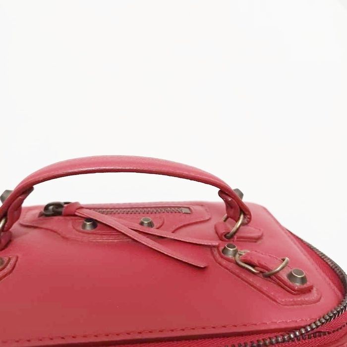 red balenciaga clutch