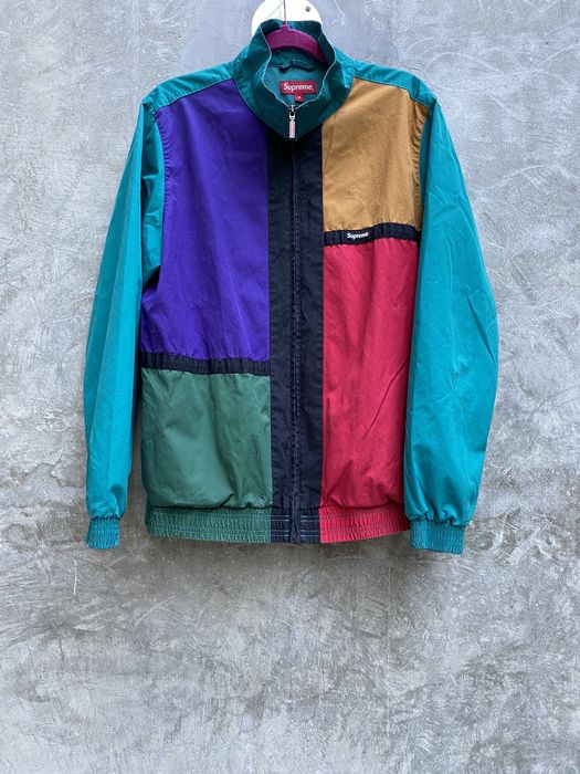 Supreme color blocked track 2024 jacket