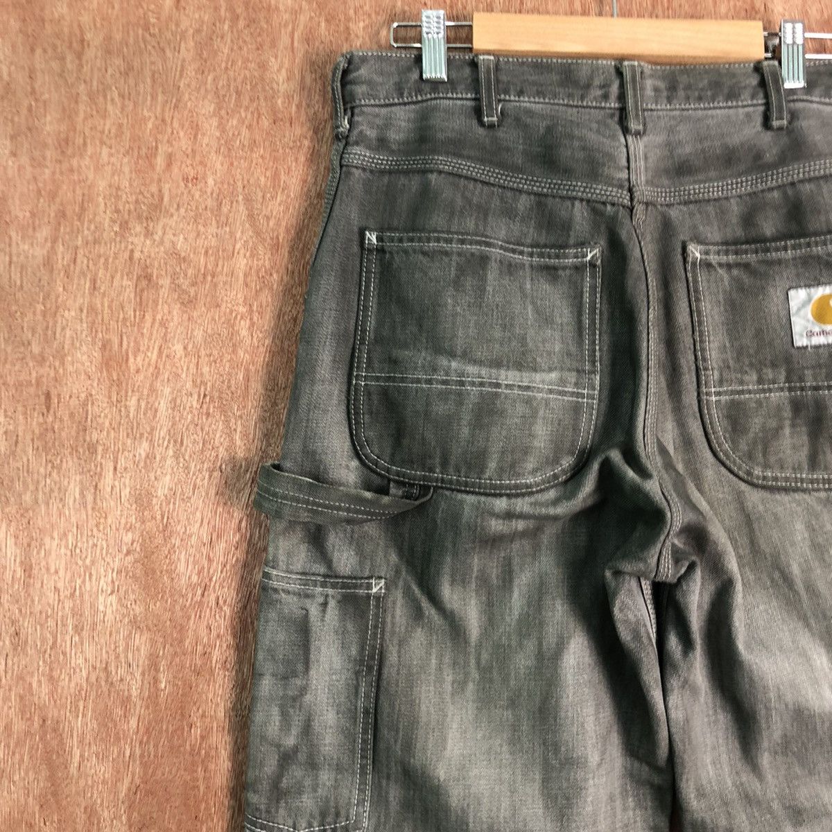 Carhartt DL Carhartt painter Vintage Black Faded Denim Pants #c151 Size US 30 / EU 46 - 10 Thumbnail