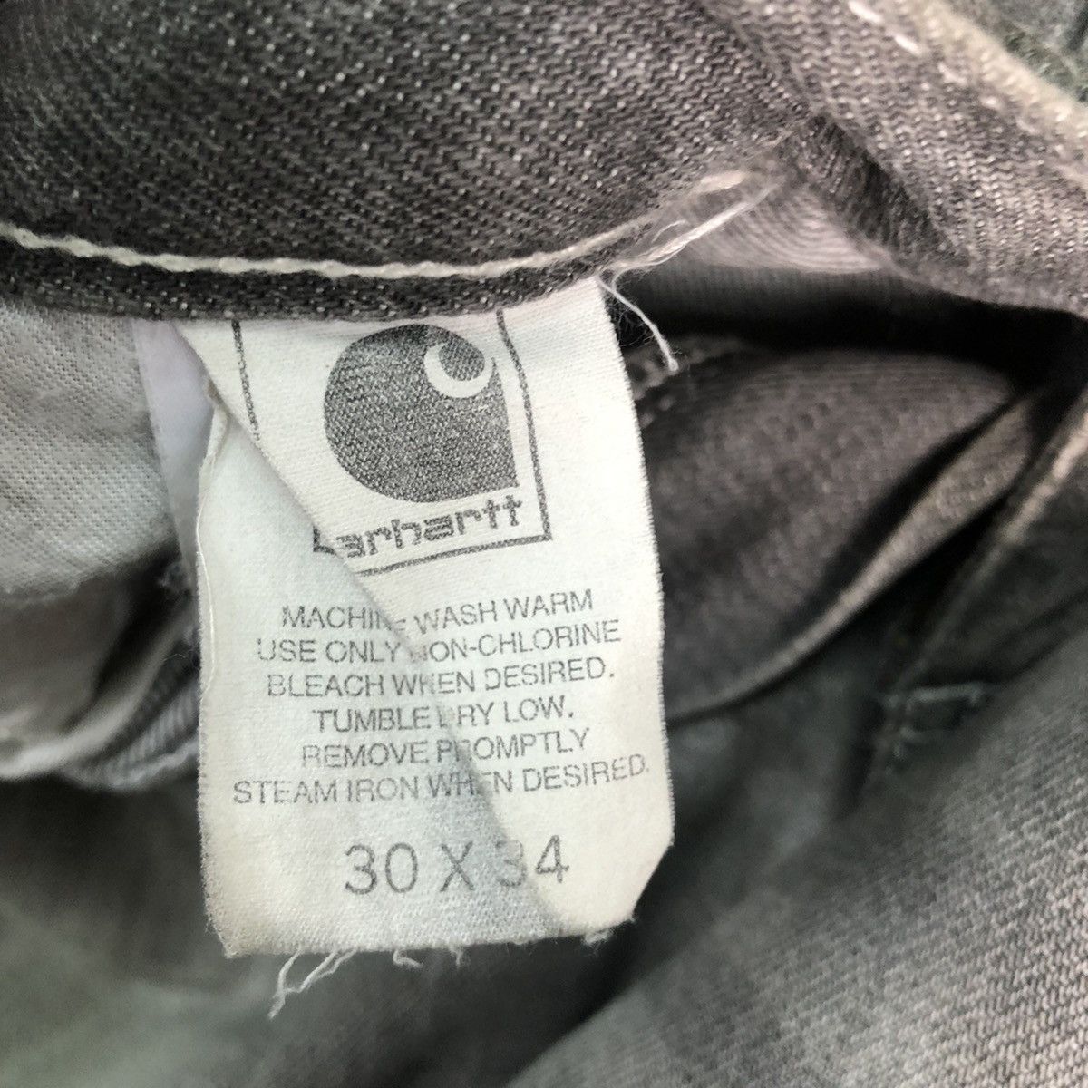 Carhartt DL Carhartt painter Vintage Black Faded Denim Pants #c151 Size US 30 / EU 46 - 15 Thumbnail