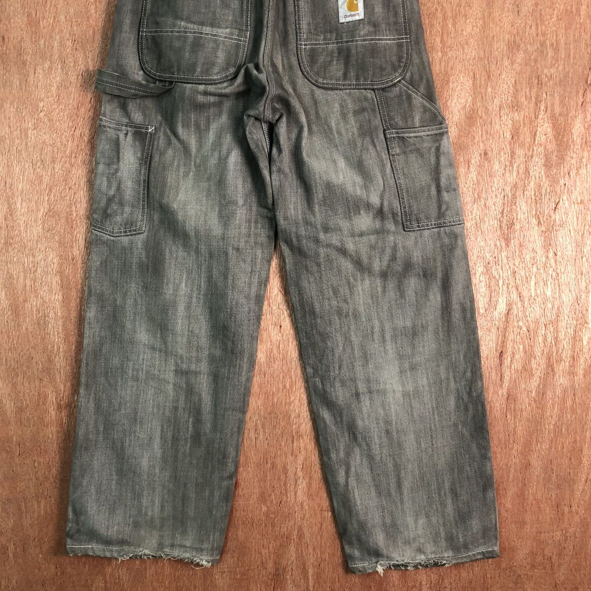 Carhartt DL Carhartt painter Vintage Black Faded Denim Pants #c151 Size US 30 / EU 46 - 8 Thumbnail
