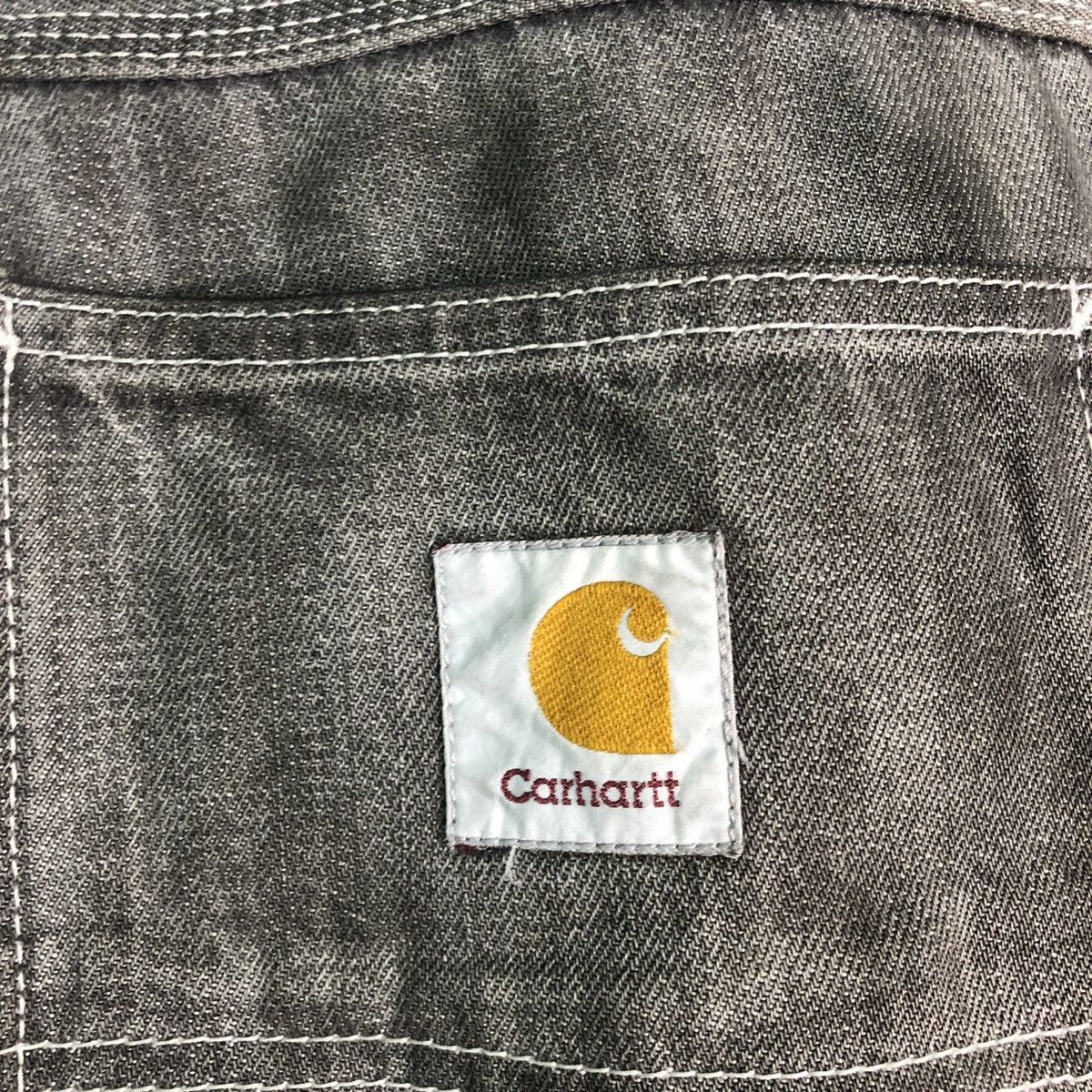 Carhartt DL Carhartt painter Vintage Black Faded Denim Pants #c151 Size US 30 / EU 46 - 11 Thumbnail