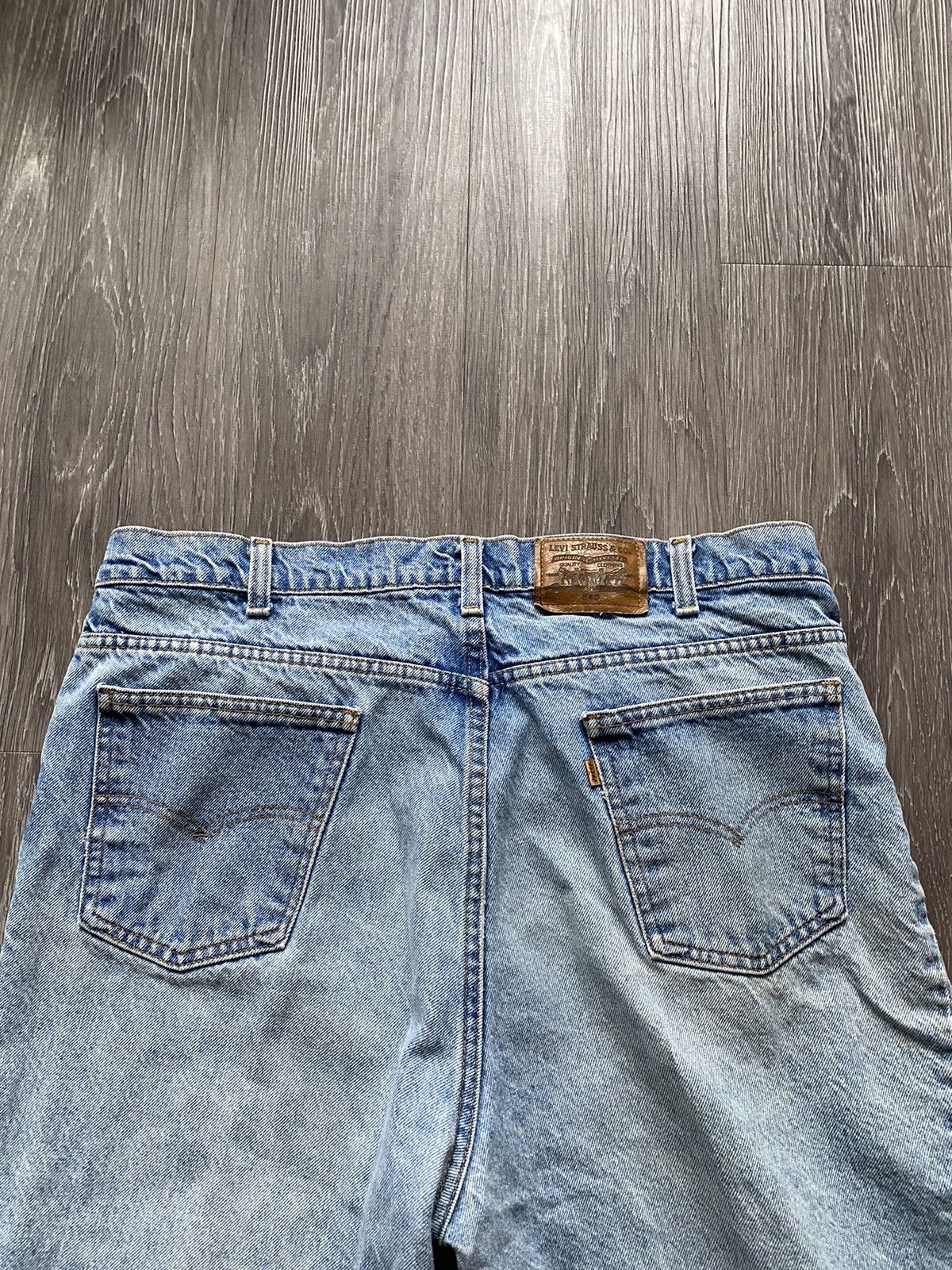Levi's Vintage 1992 Levi’s Brown Tabs Light Blue Denim Jeans Baggy Size US 35 - 4 Thumbnail