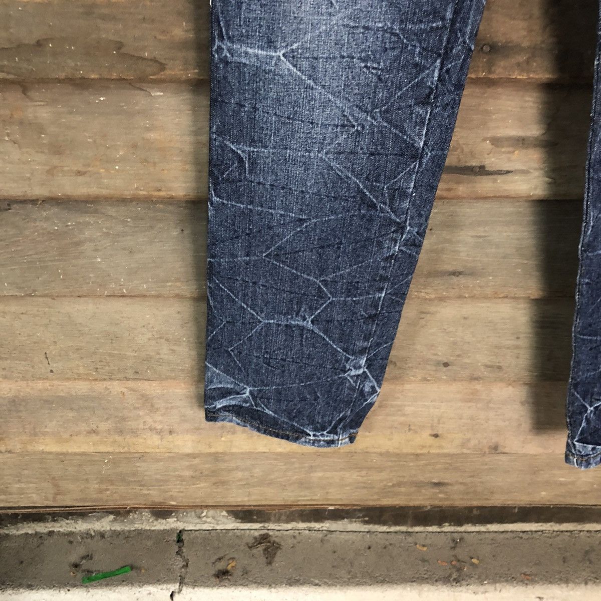 Japanese Brand DL Big skull seditionaries faded Denim Black Jeans #2663 Size 31" - 12 Thumbnail