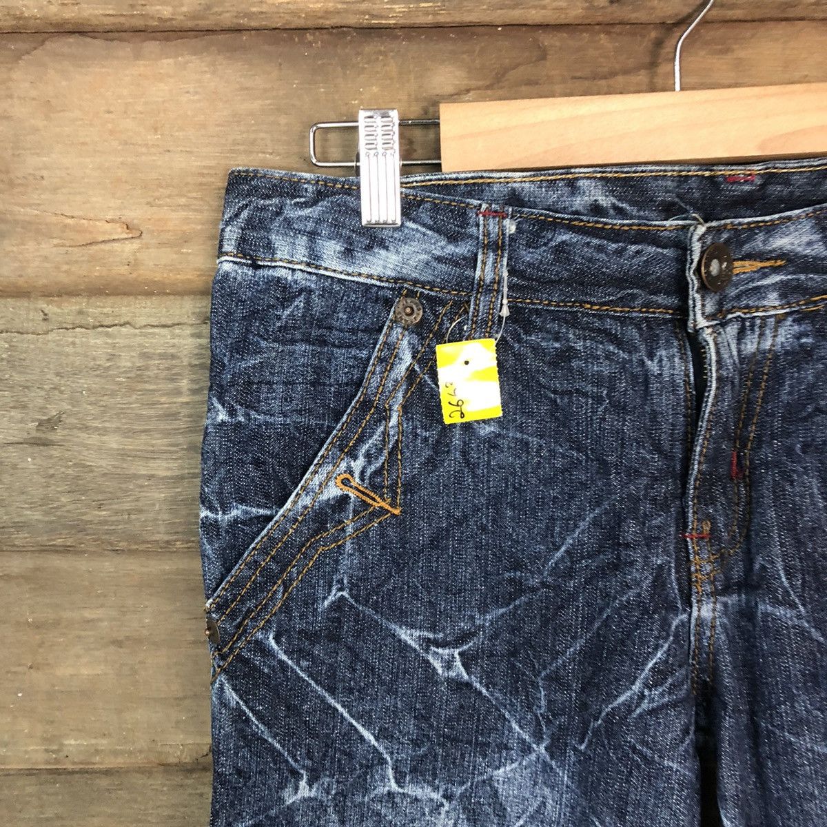 Japanese Brand DL Big skull seditionaries faded Denim Black Jeans #2663 Size 31" - 10 Thumbnail