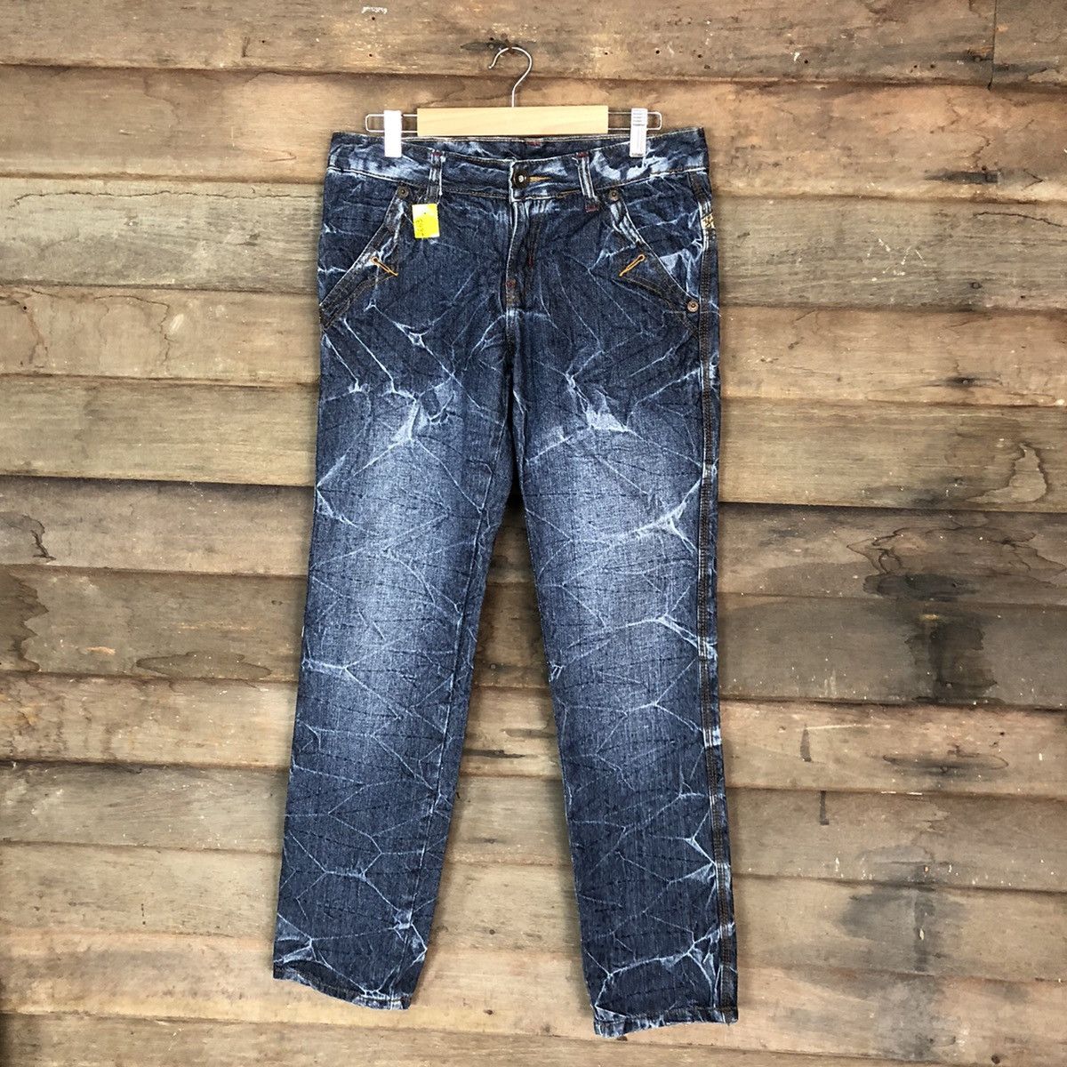 Japanese Brand DL Big skull seditionaries faded Denim Black Jeans #2663 Size 31" - 7 Thumbnail