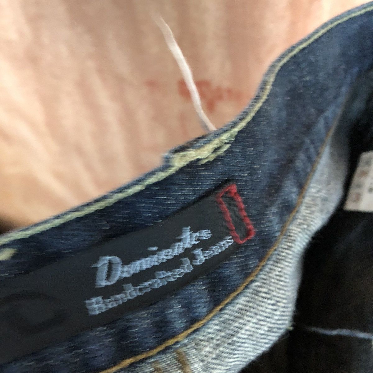Japanese Brand Double Waist Dominate Handcrafted Dark Blue Jeans #c614DL Size US 29 - 12 Thumbnail