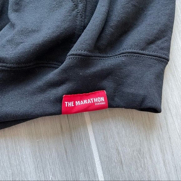 Streetwear THE MARATHON CLOTHING NIPSEY HUSSLE SLAUSON BLACK HOODIE M ...