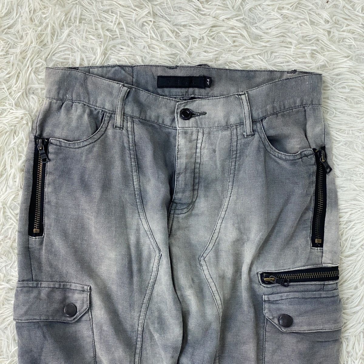 Japanese Brand Tactical Multipocket Denim Cargo Short Pants Size US 44 / EU 60 - 3 Thumbnail