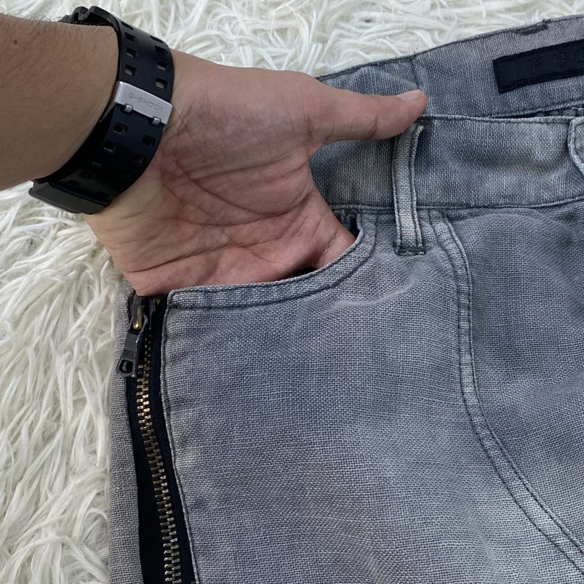 Japanese Brand Tactical Multipocket Denim Cargo Short Pants Size US 44 / EU 60 - 6 Thumbnail