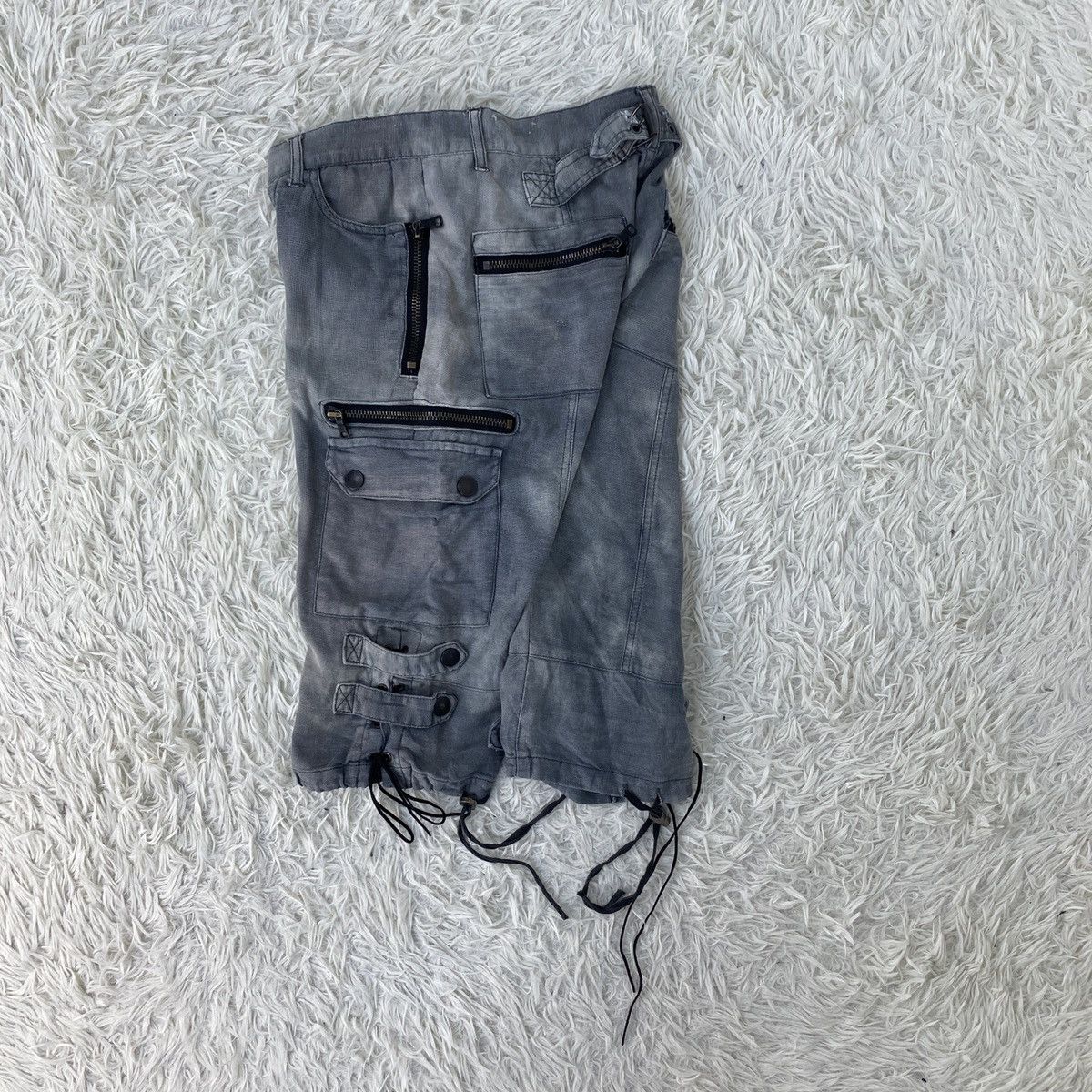 Japanese Brand Tactical Multipocket Denim Cargo Short Pants Size US 44 / EU 60 - 10 Thumbnail