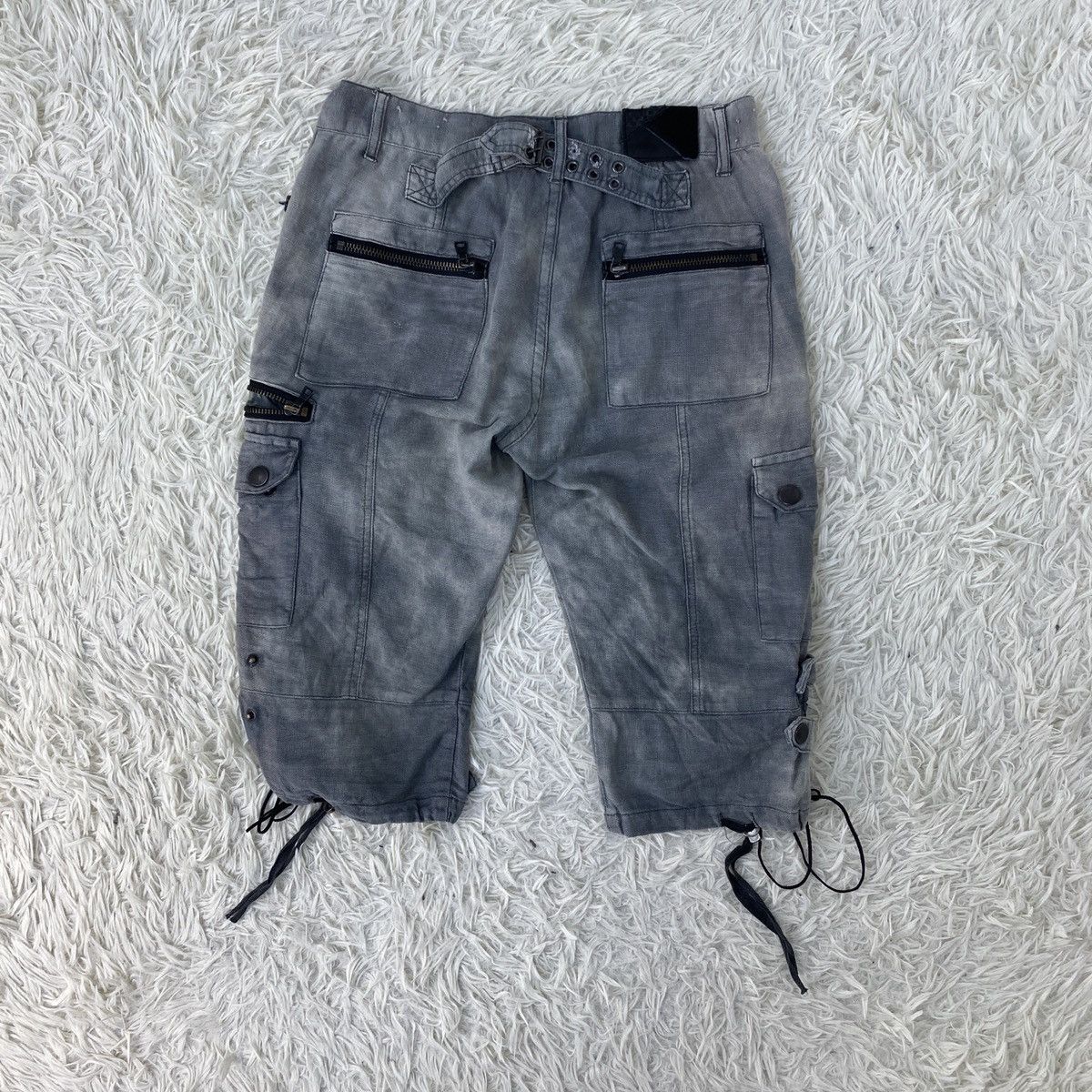 Japanese Brand Tactical Multipocket Denim Cargo Short Pants Size US 44 / EU 60 - 14 Thumbnail