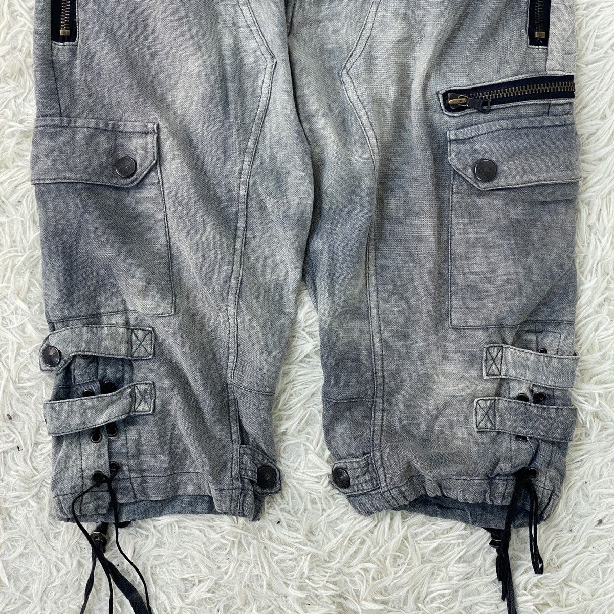 Japanese Brand Tactical Multipocket Denim Cargo Short Pants Size US 44 / EU 60 - 4 Thumbnail