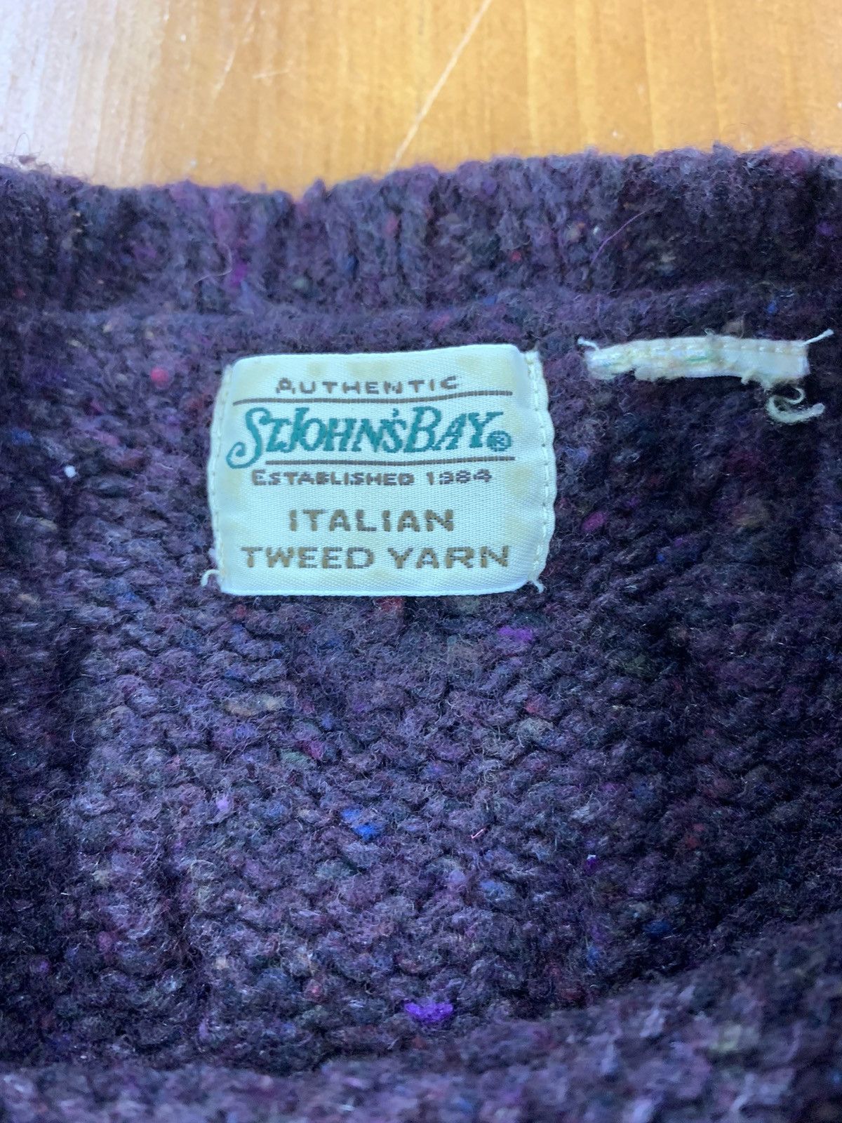 St. Johns Bay × Vintage Vintage St. John’s Bay Cable Knit Italian Made Sweater Size US L / EU 52-54 / 3 - 3 Thumbnail