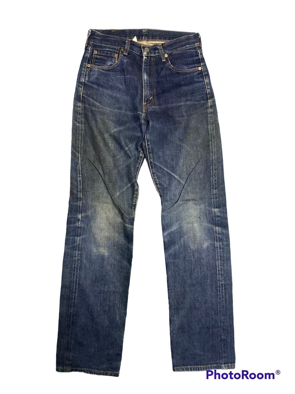 RARE !! REDLINE 1990s VINTAGE LEVI'S 502 SELVEDGE DENIM PANT