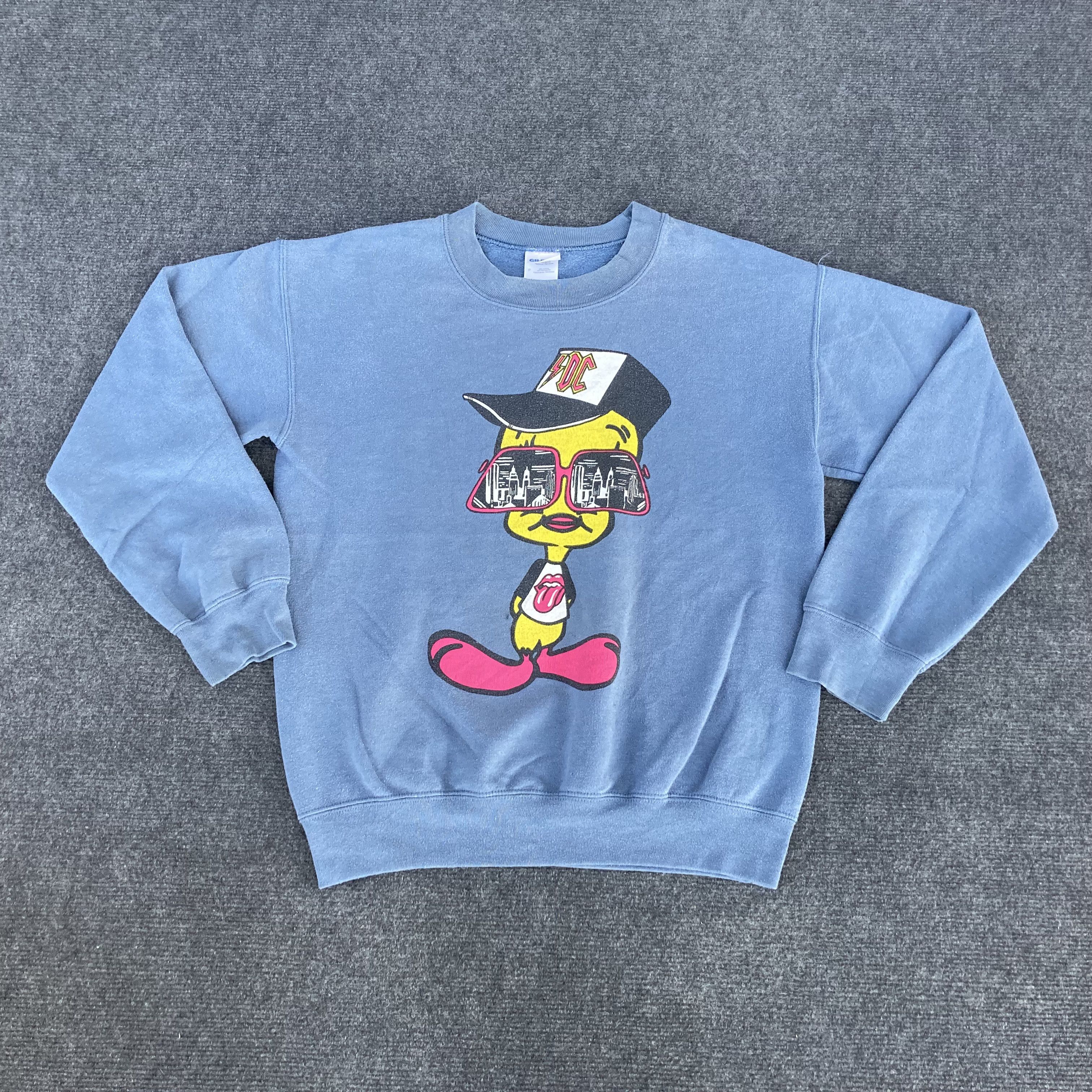 Cartoon Network Vintage Tweety Bugs Women Cartoon Hip hop Acdc Sweatshirt Size S / US 4 / IT 40 - 1 Thumbnail