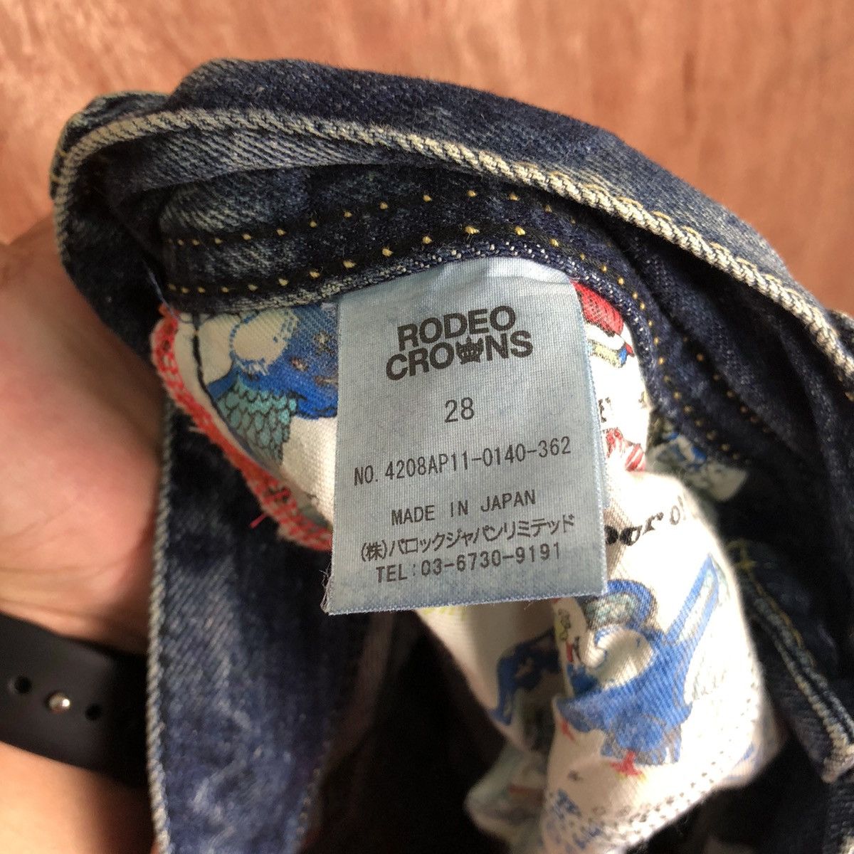Edition Japan Redeo Crows Blue made in japan Distressed Denim #6353 Size US 29 - 14 Thumbnail