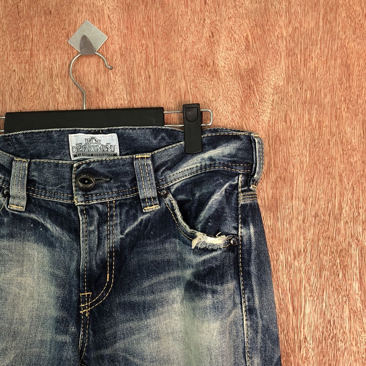 Edition Japan Redeo Crows Blue made in japan Distressed Denim #6353 Size US 29 - 5 Thumbnail