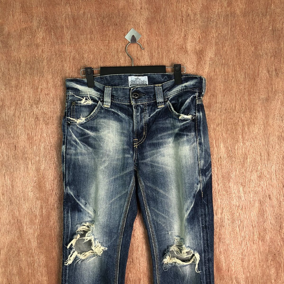 Edition Japan Redeo Crows Blue made in japan Distressed Denim #6353 Size US 29 - 2 Thumbnail