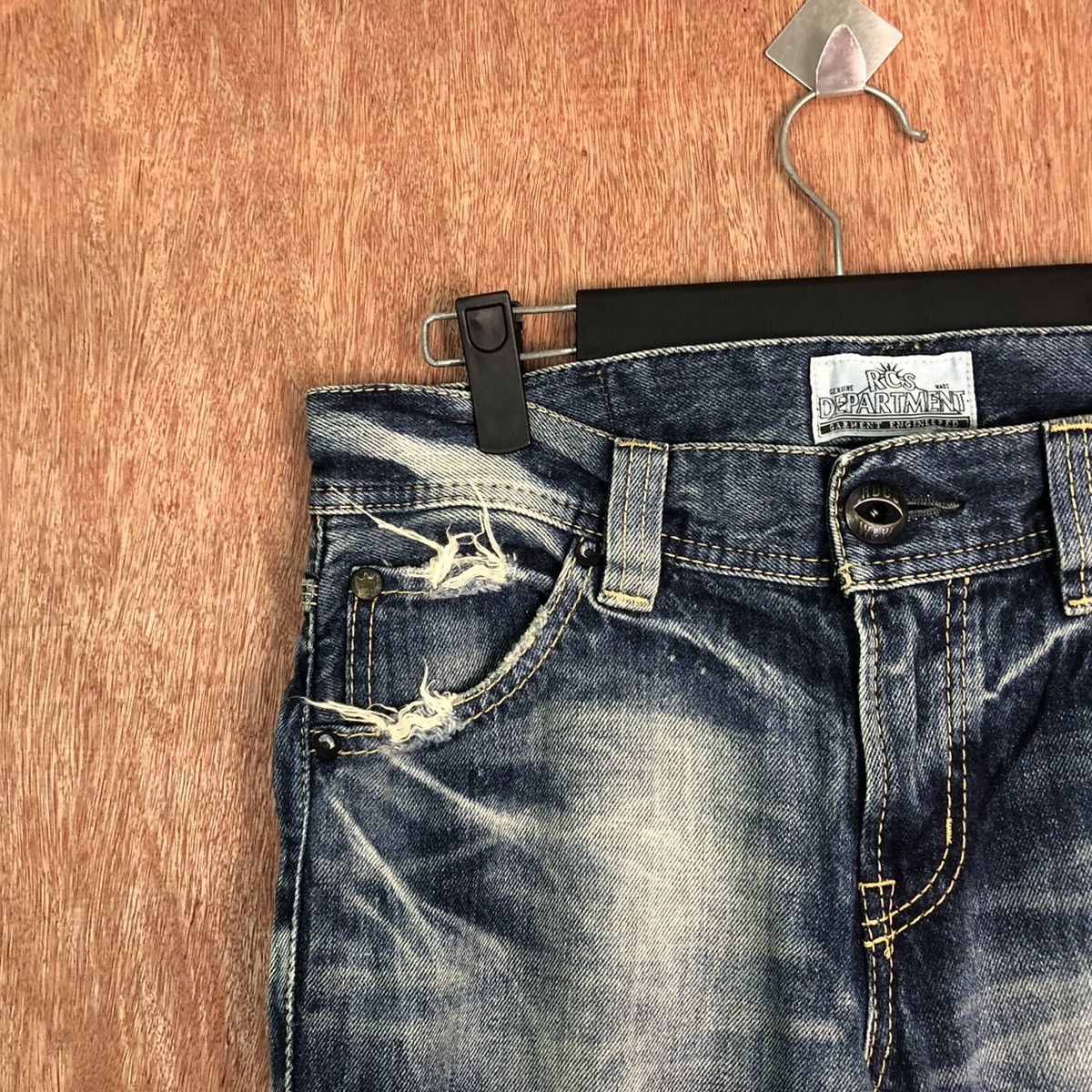 Edition Japan Redeo Crows Blue made in japan Distressed Denim #6353 Size US 29 - 4 Thumbnail