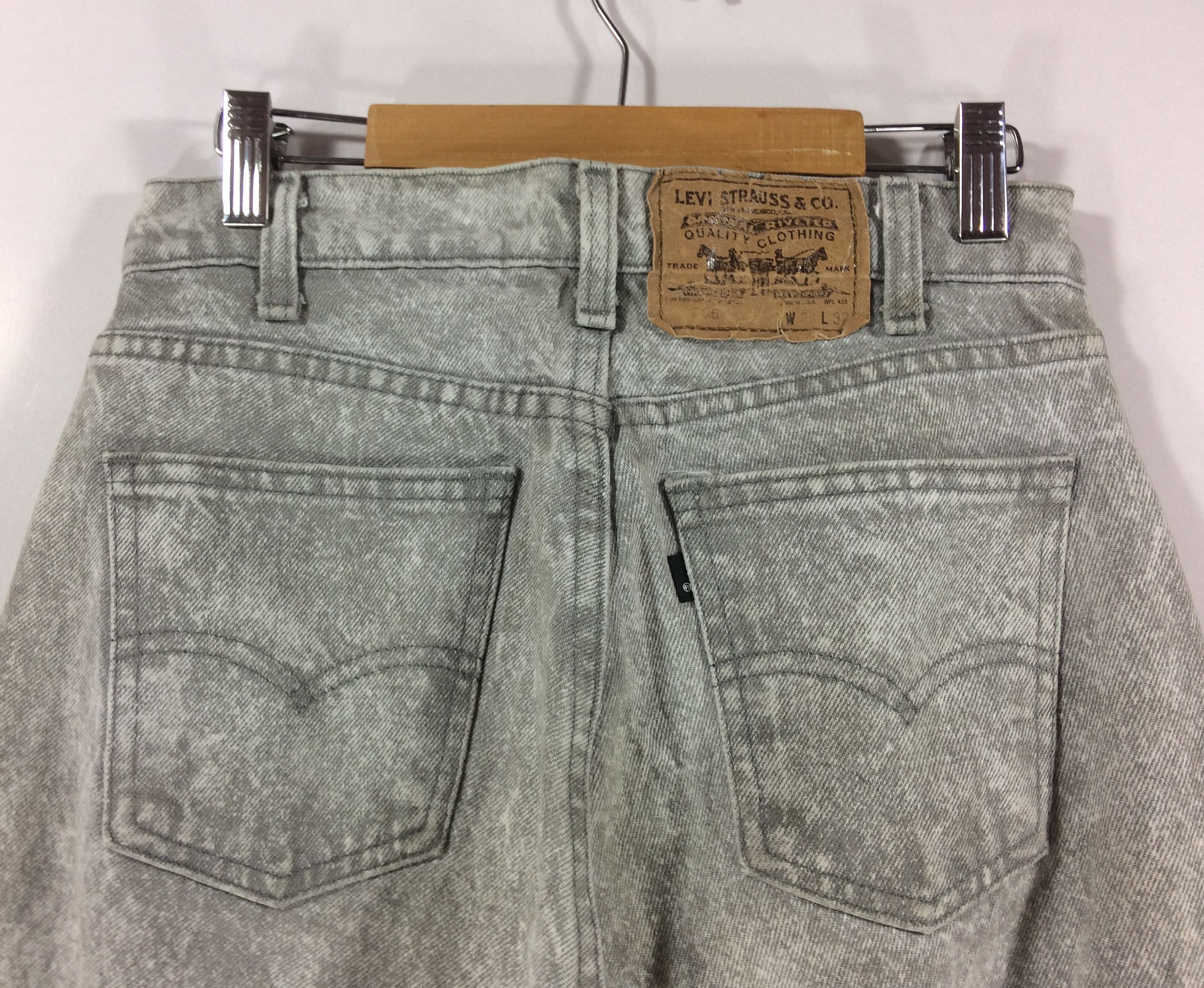 Levi's × Vintage Vtg Levis Acid Wash Denim Button Pant Denim 80s Punk Jeans Size US 28 / EU 44 - 4 Thumbnail