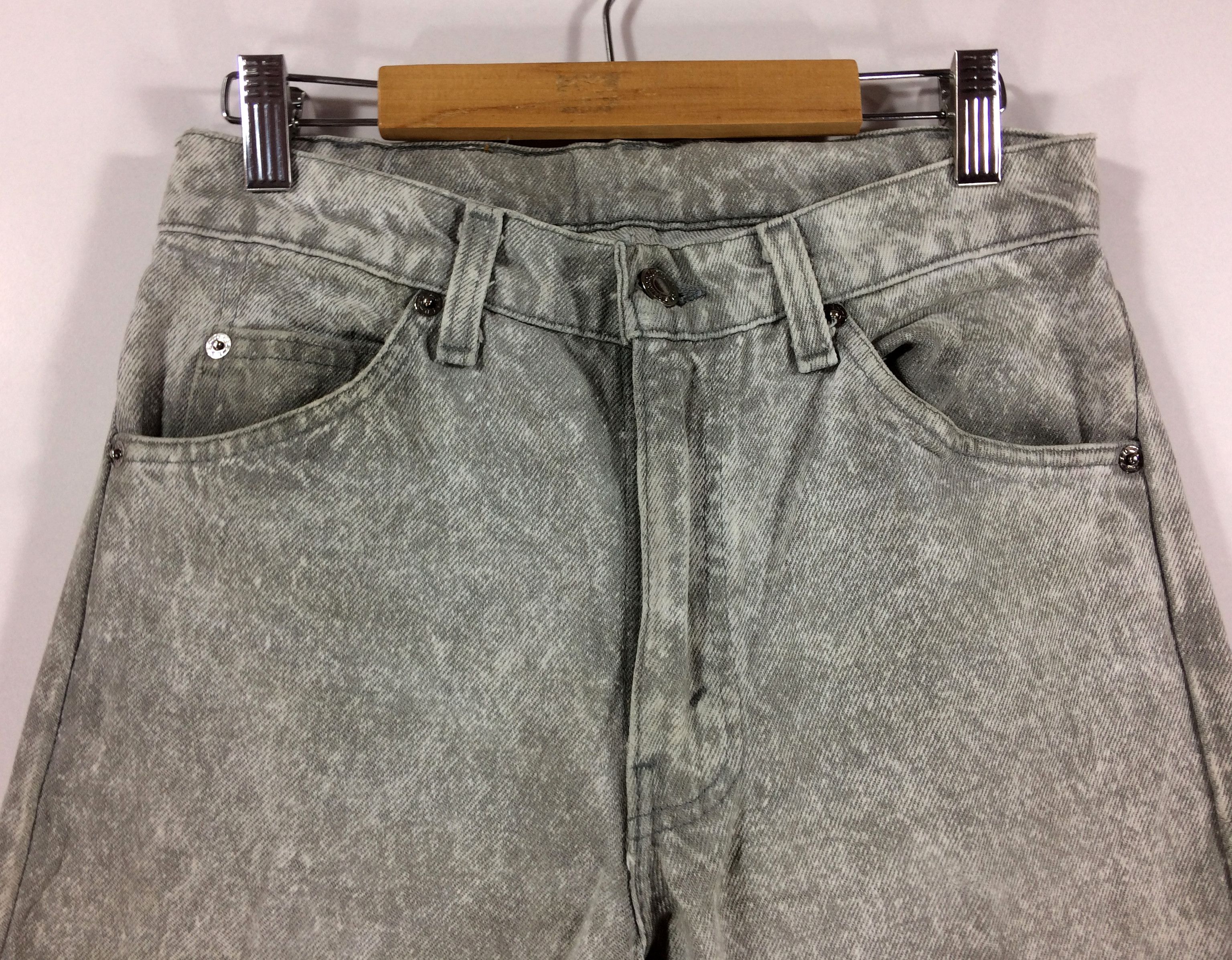 Levi's × Vintage Vtg Levis Acid Wash Denim Button Pant Denim 80s Punk Jeans Size US 28 / EU 44 - 3 Thumbnail