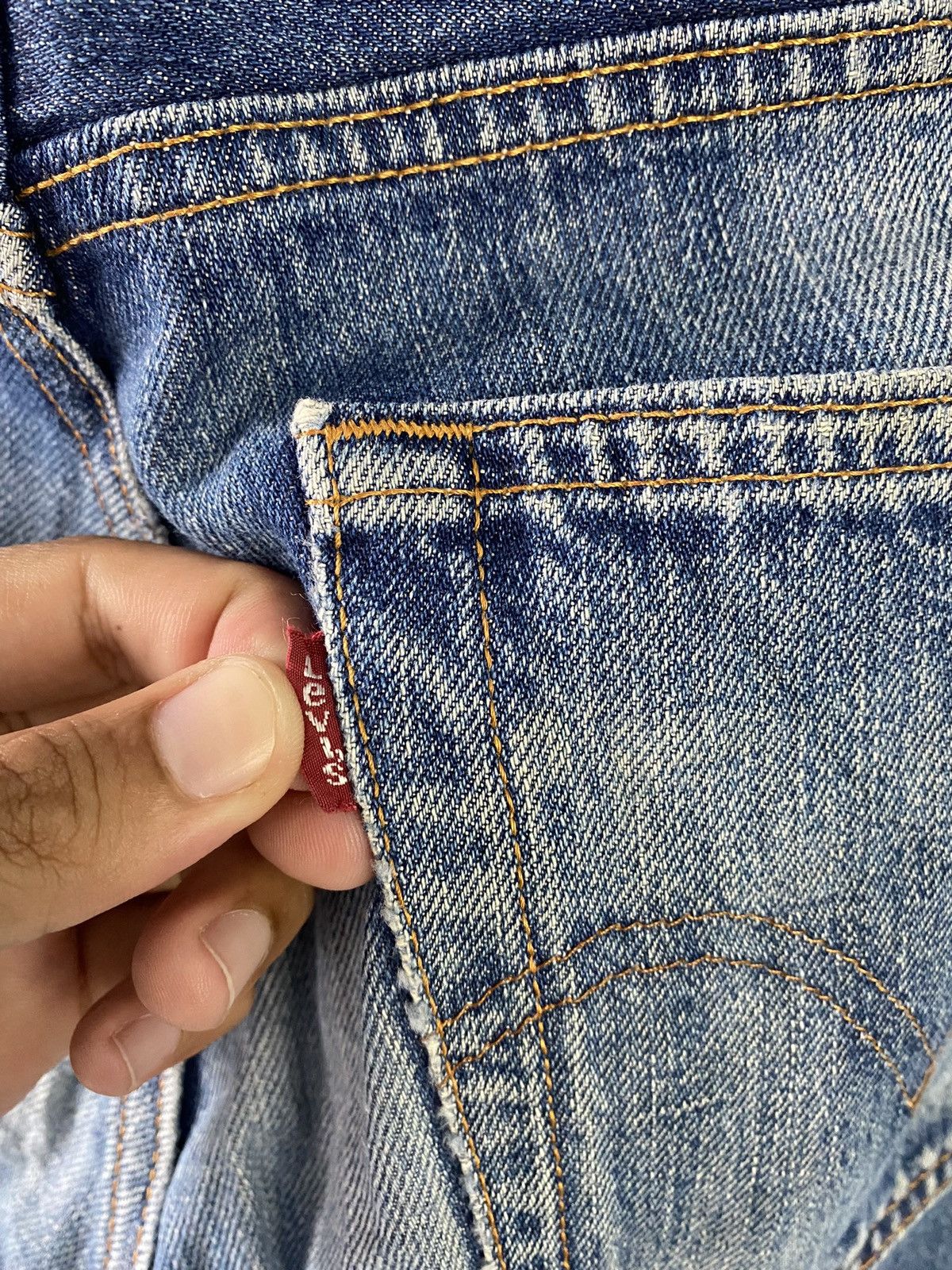 Levi's × Levi's Vintage Clothing × Vintage Levis 505 Distress Denim Jeans Size US 33 - 9 Thumbnail
