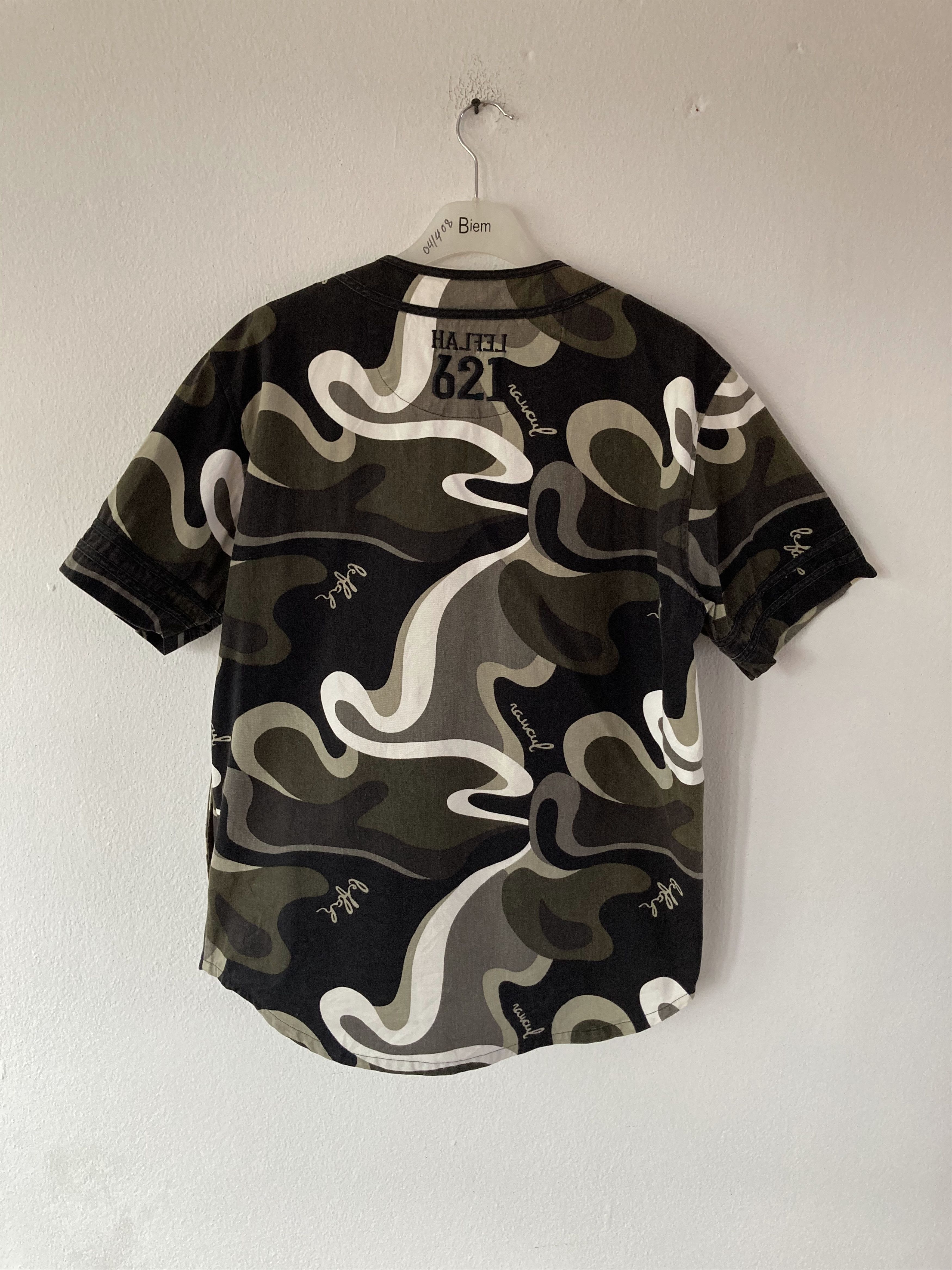 Japanese Brand 🔥LASTPRICE🔥Japanese Leflah ROUNDABOUT NO REGRET Camo Shirt Size US XXL / EU 58 / 5 - 9 Thumbnail