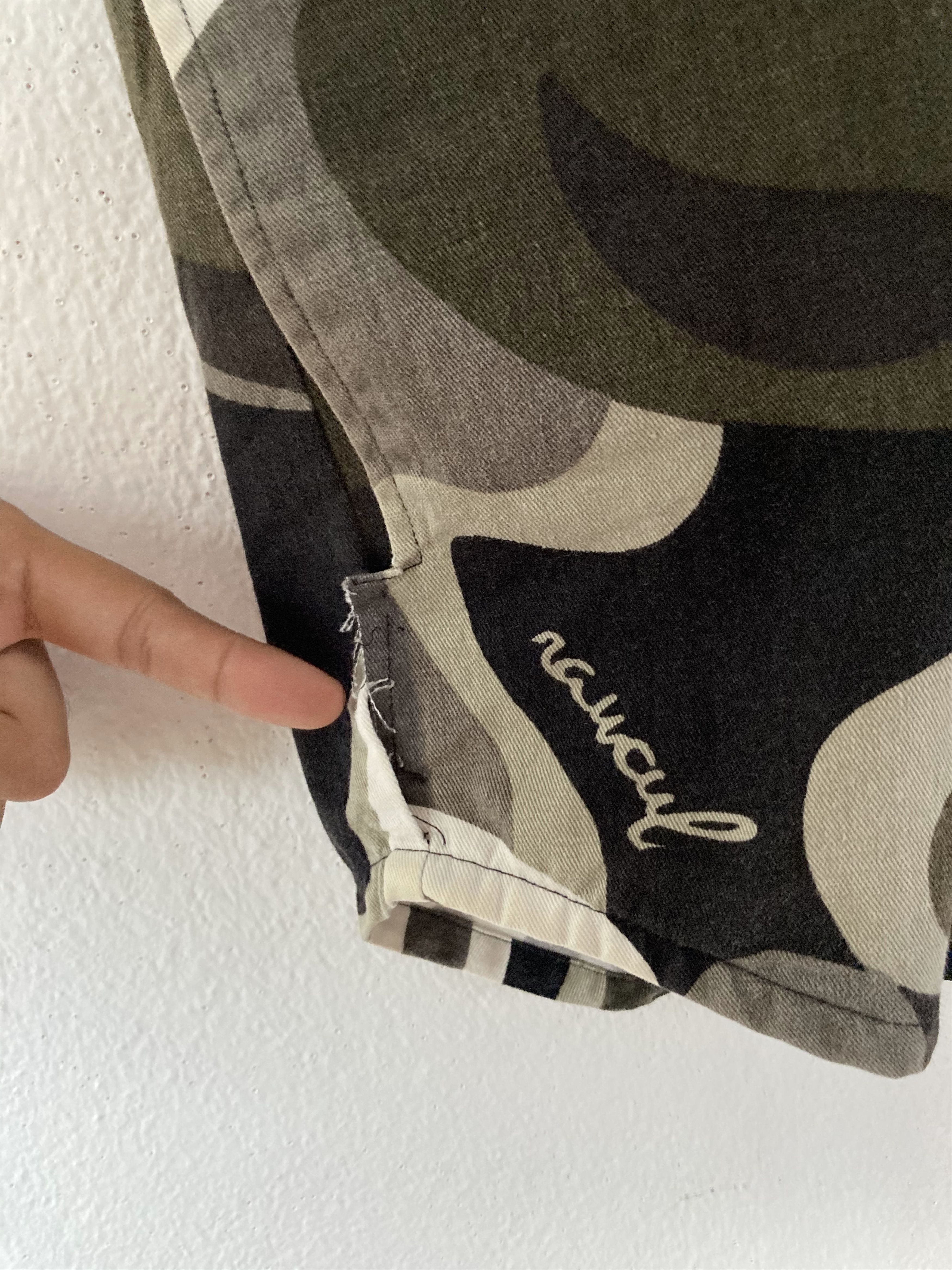 Japanese Brand 🔥LASTPRICE🔥Japanese Leflah ROUNDABOUT NO REGRET Camo Shirt Size US XXL / EU 58 / 5 - 8 Thumbnail